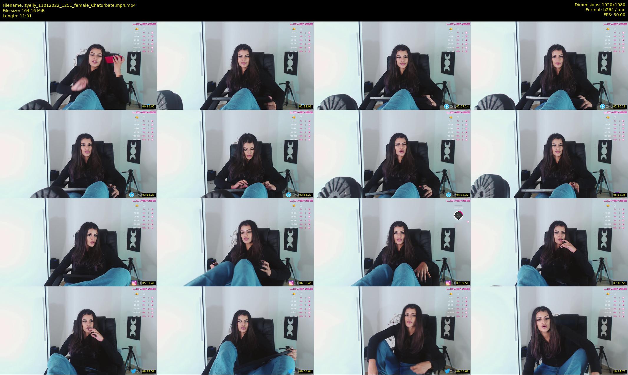 zyelly — 12 minute Chaturbate female cam show recording, 1080p, Jan 11, 2022