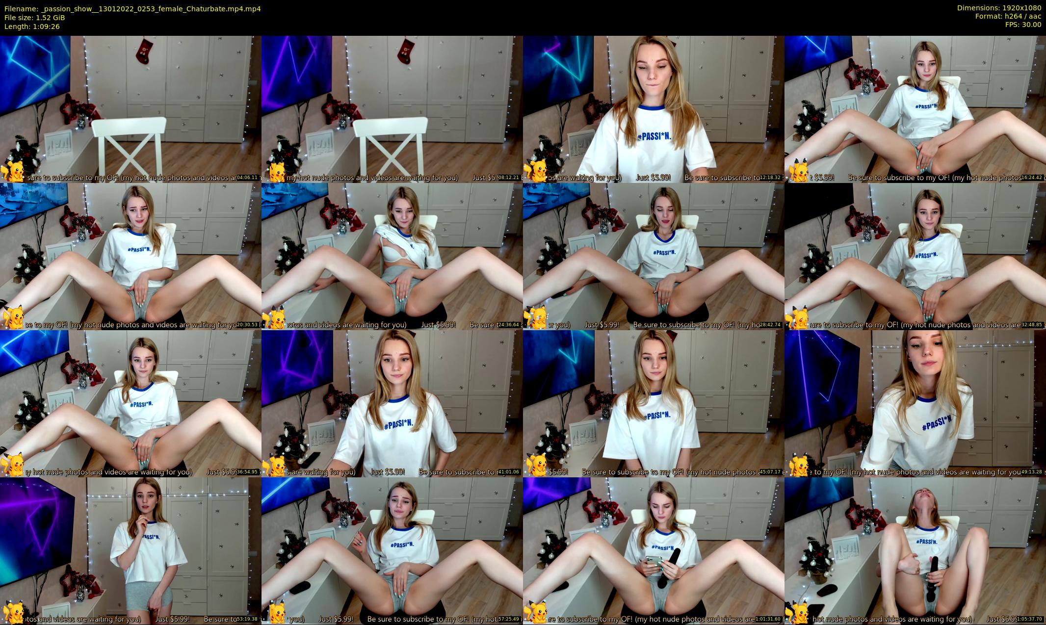 _passion_show_ — 70 minute Chaturbate couple cam show recording, 1080p, Jan 13, 2022
