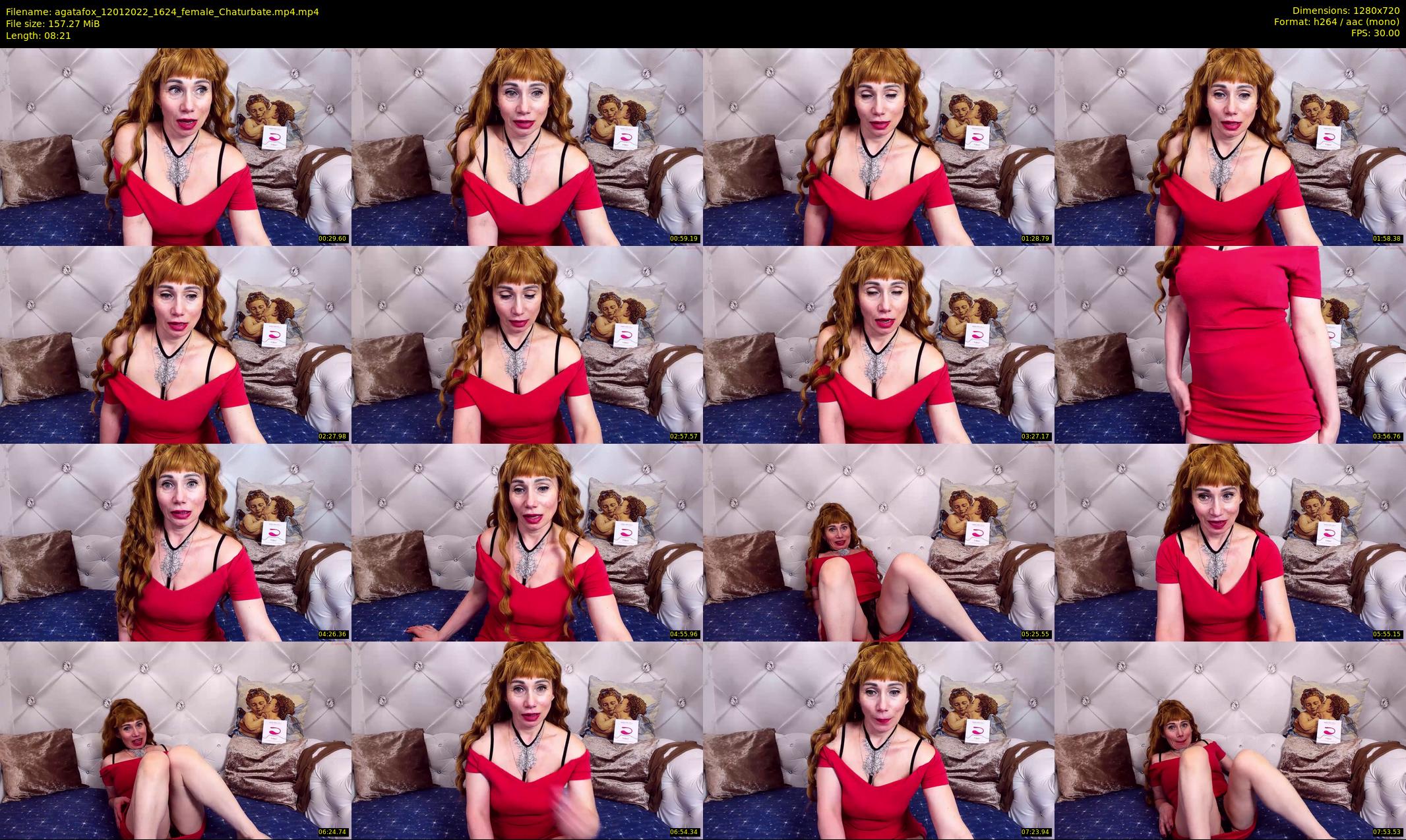agatafox — 9 minute Chaturbate female cam show recording, 720p, Jan 12, 2022