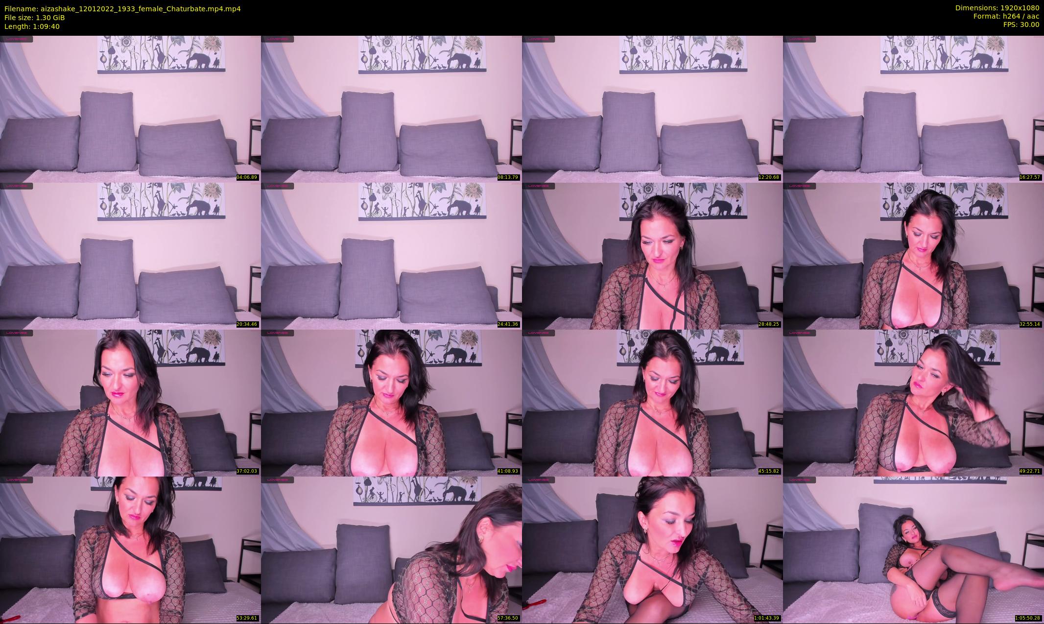 aizashake — 70 minute Chaturbate female cam show recording, 1080p, Jan 12, 2022