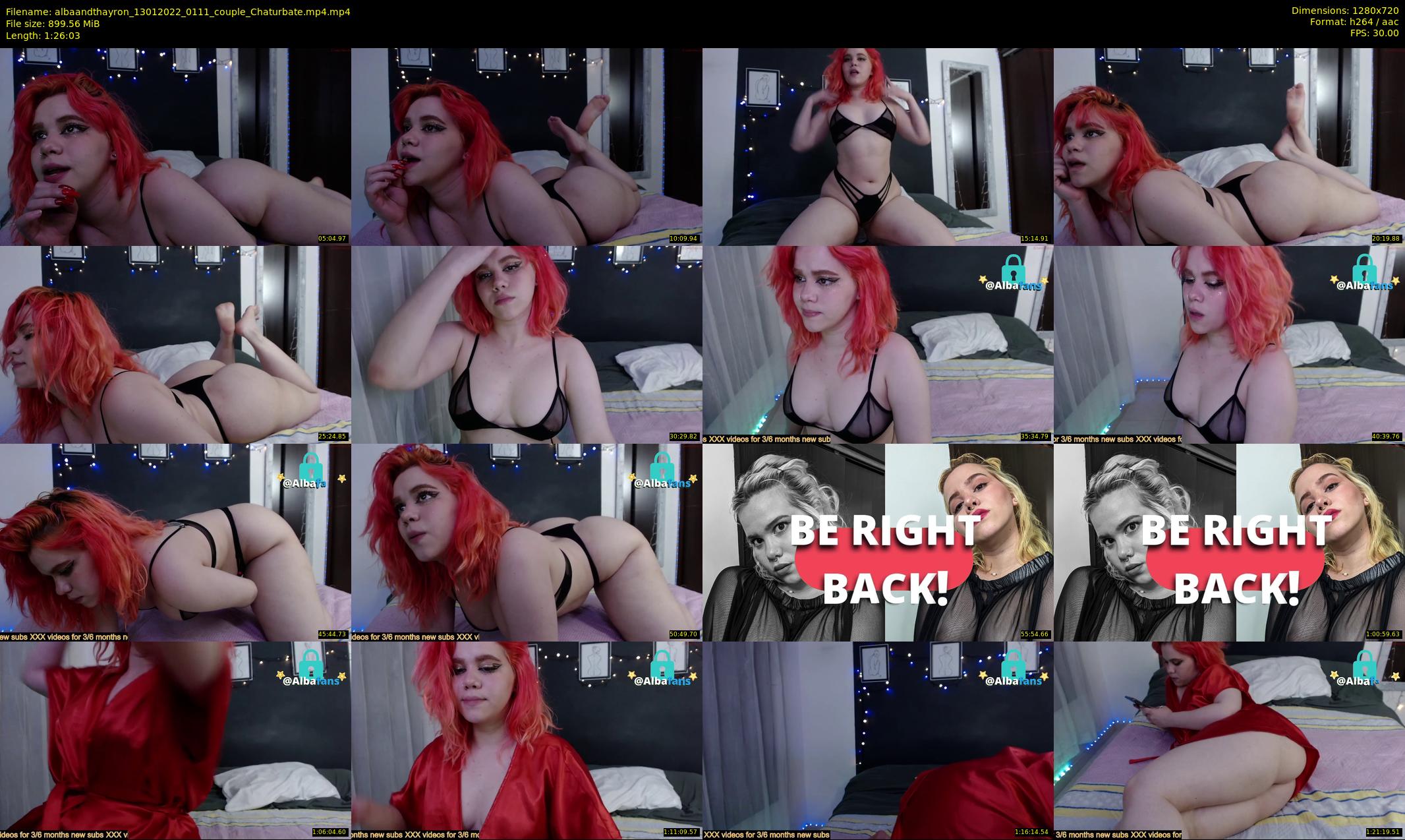 albaandthayron — 87 minute Chaturbate couple cam show recording, 720p, Jan 13, 2022