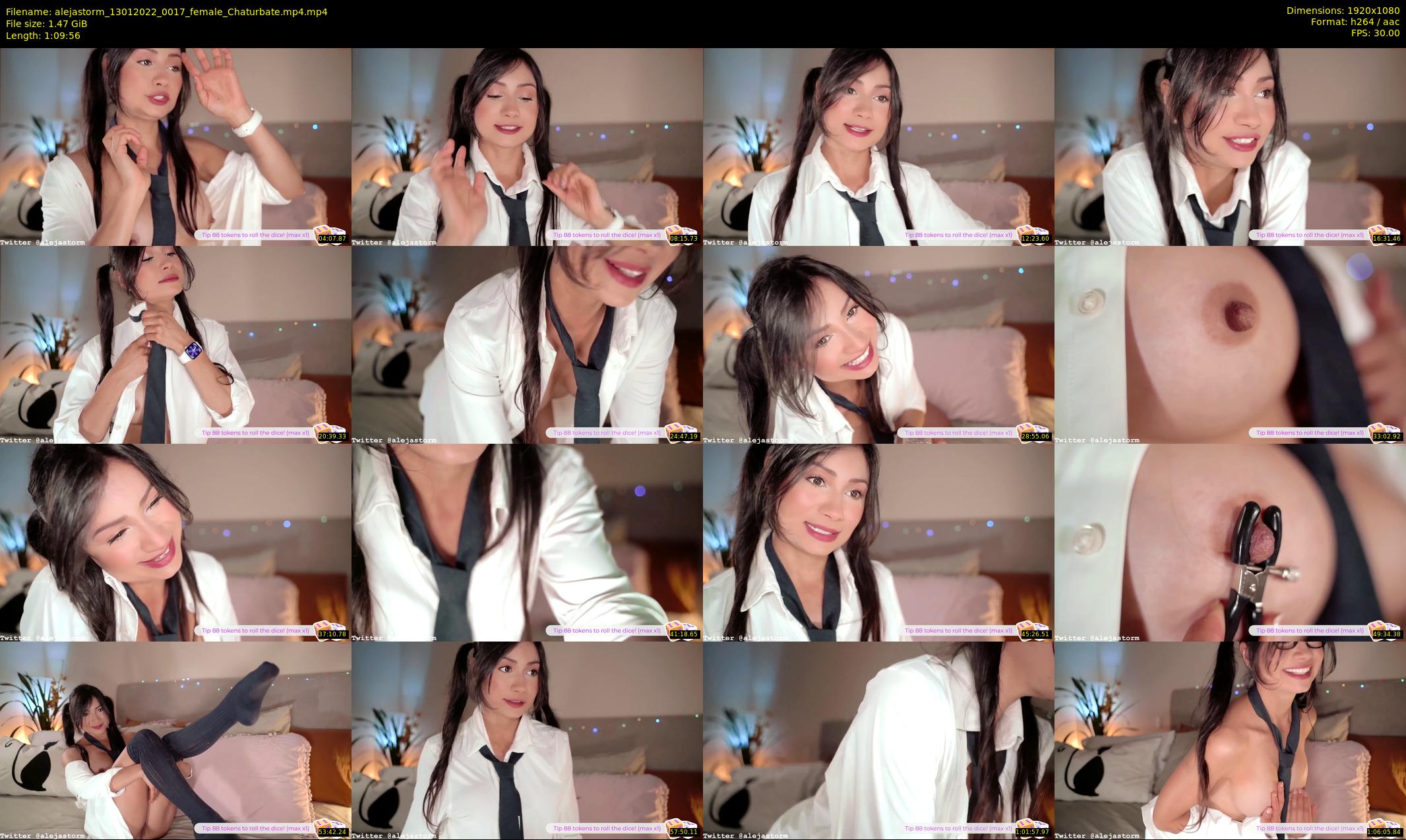 alejastorm — 70 minute Chaturbate female cam show recording, 1080p, Jan 13, 2022