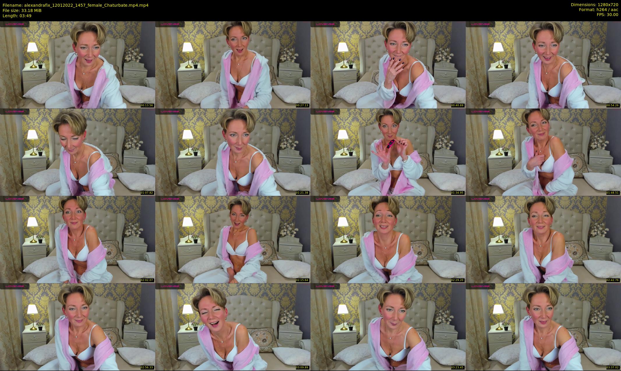 alexandrafix — 4 minute Chaturbate female cam show recording, 720p, Jan 12, 2022