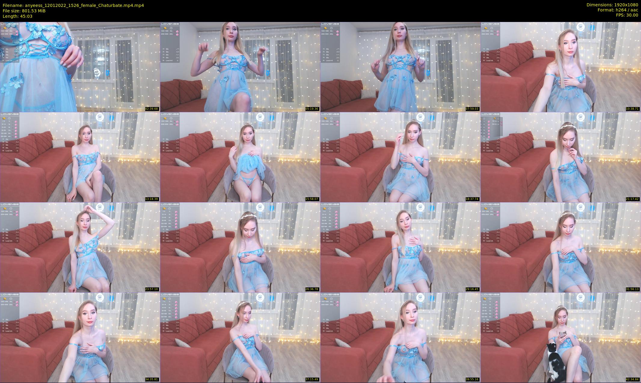 anyeess — 46 minute Chaturbate female cam show recording, 1080p, Jan 12, 2022