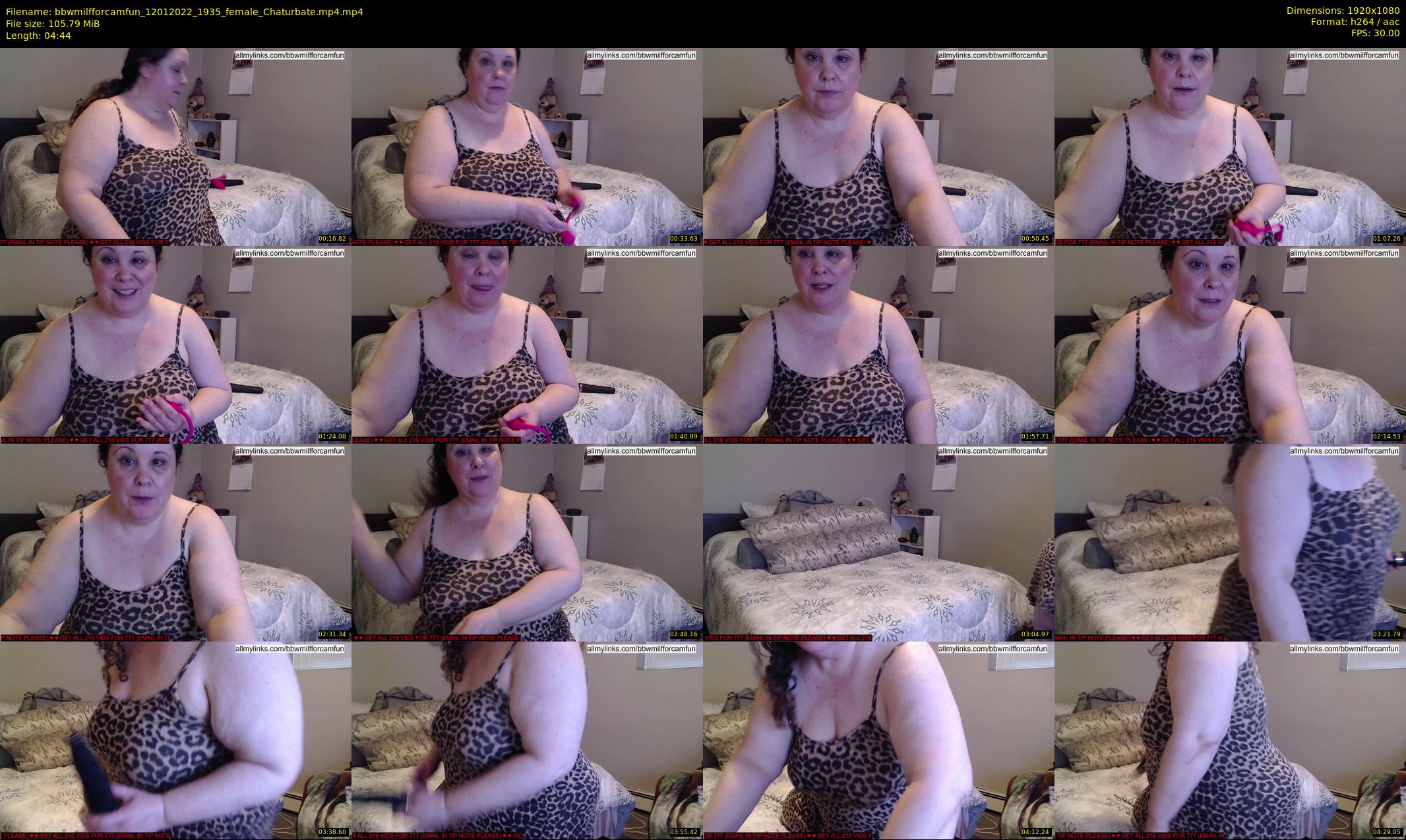 bbwmilfforcamfun — 5 minute Chaturbate female cam show recording, 1080p, Jan 12, 2022
