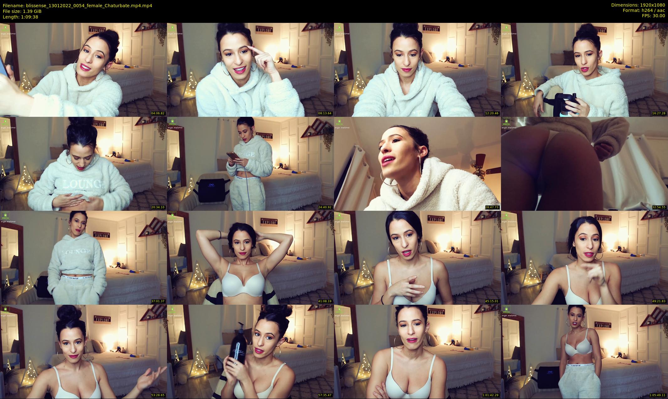 blissense — 70 minute Chaturbate female cam show recording, 1080p, Jan 13, 2022