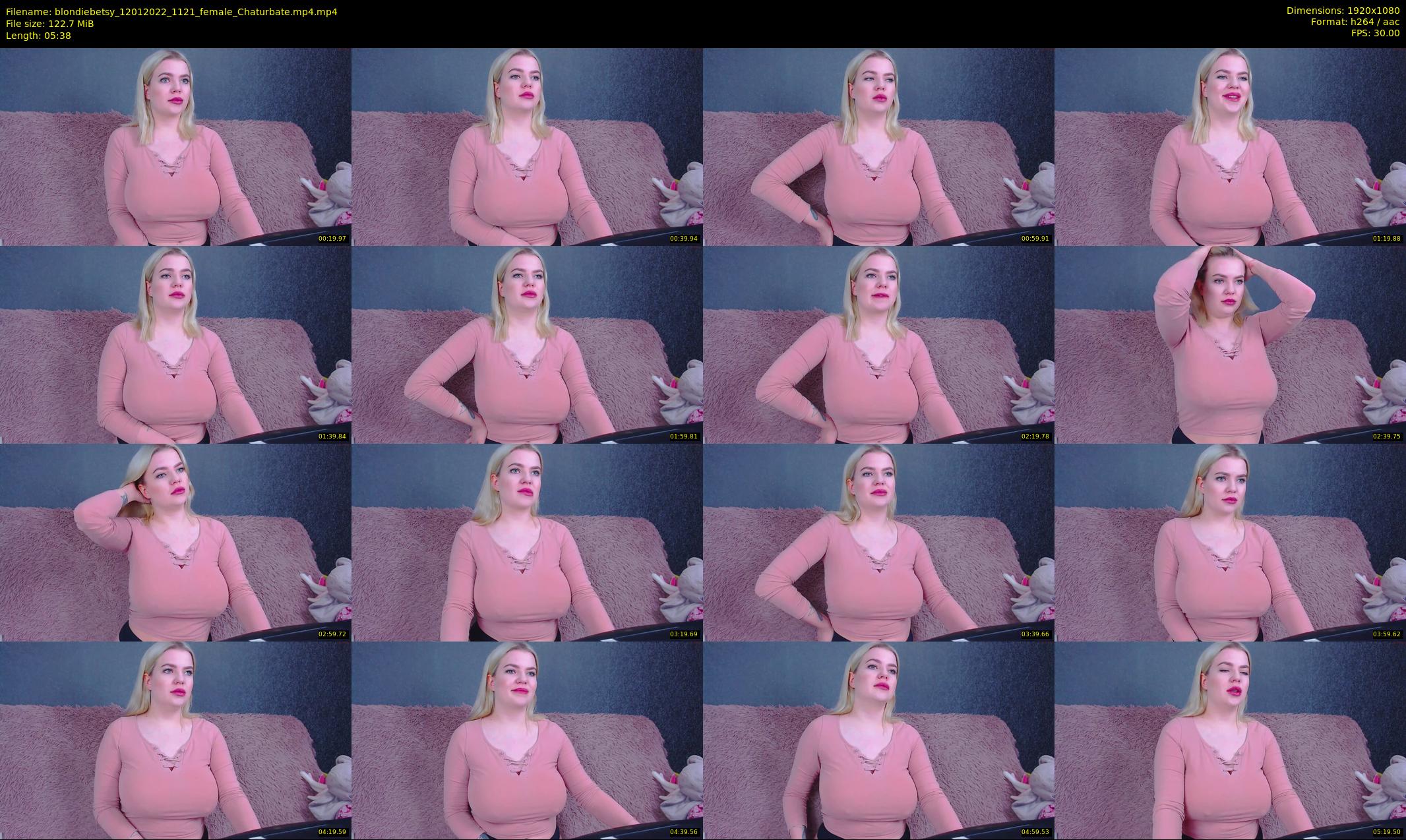 blondiebetsy — 6 minute Chaturbate female cam show recording, 1080p, Jan 12, 2022