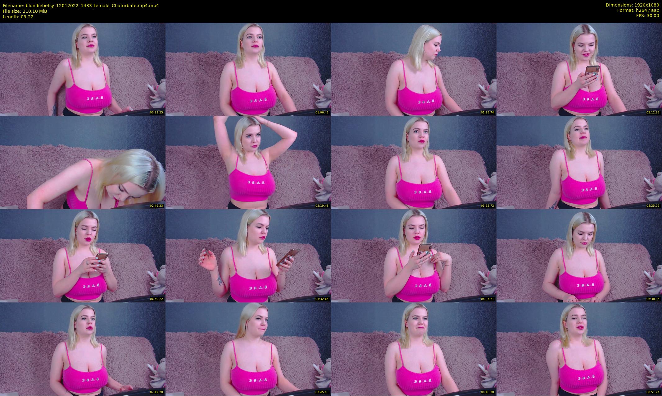 blondiebetsy — 10 minute Chaturbate female cam show recording, 1080p, Jan 12, 2022