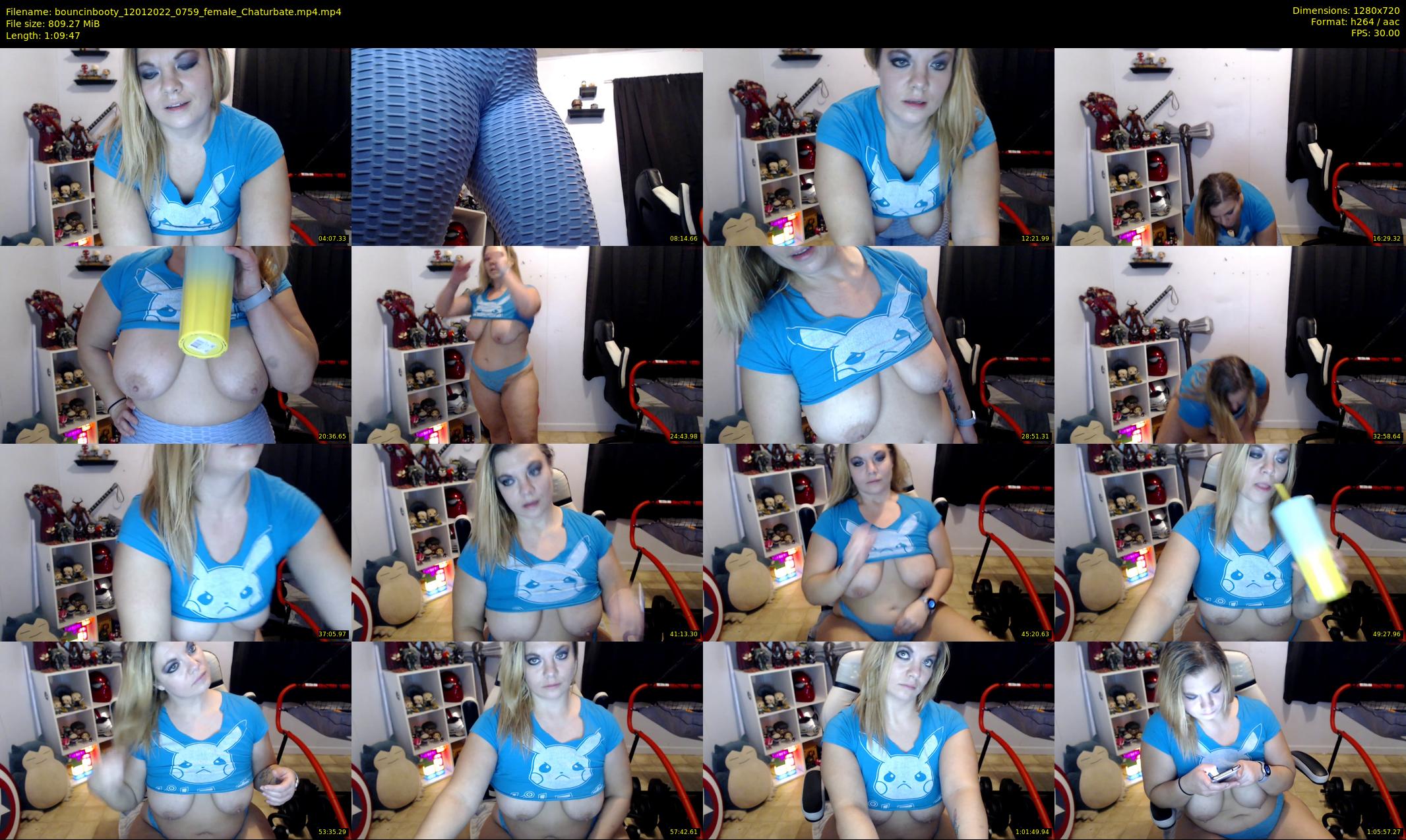 bouncinbooty — 70 minute Chaturbate female cam show recording, 720p, Jan 12, 2022