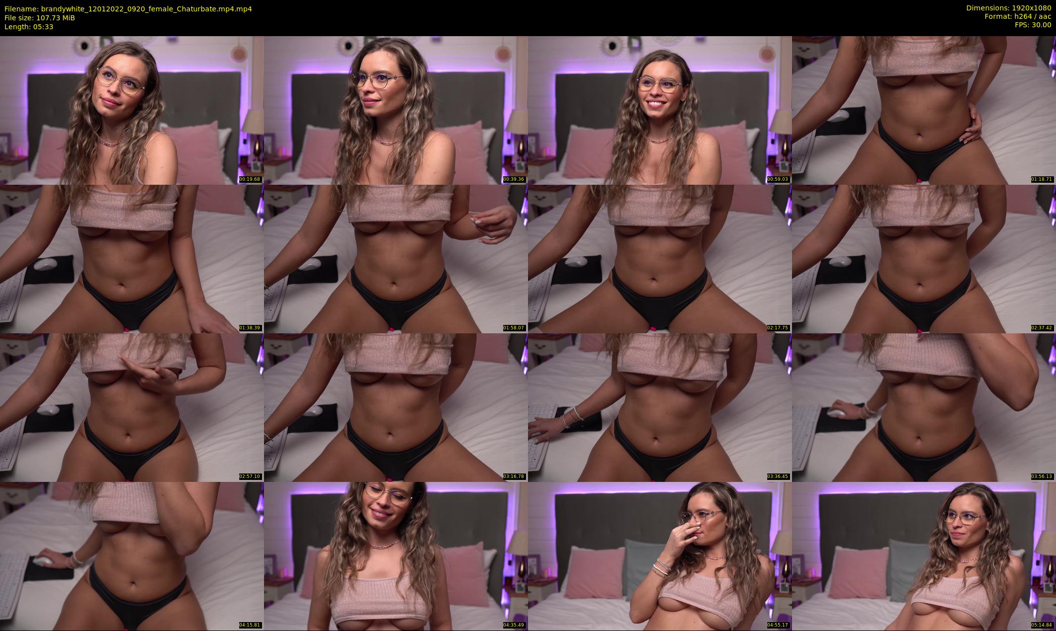 brandywhite — 6 minute Chaturbate female cam show recording, 1080p, Jan 12, 2022