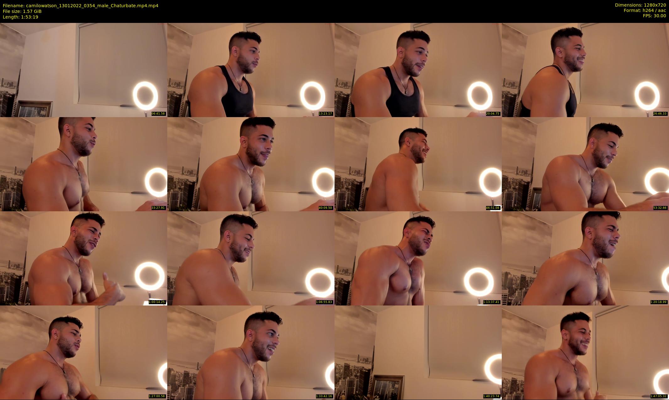camilowatson — 114 minute Chaturbate male cam show recording, 720p, Jan 13, 2022