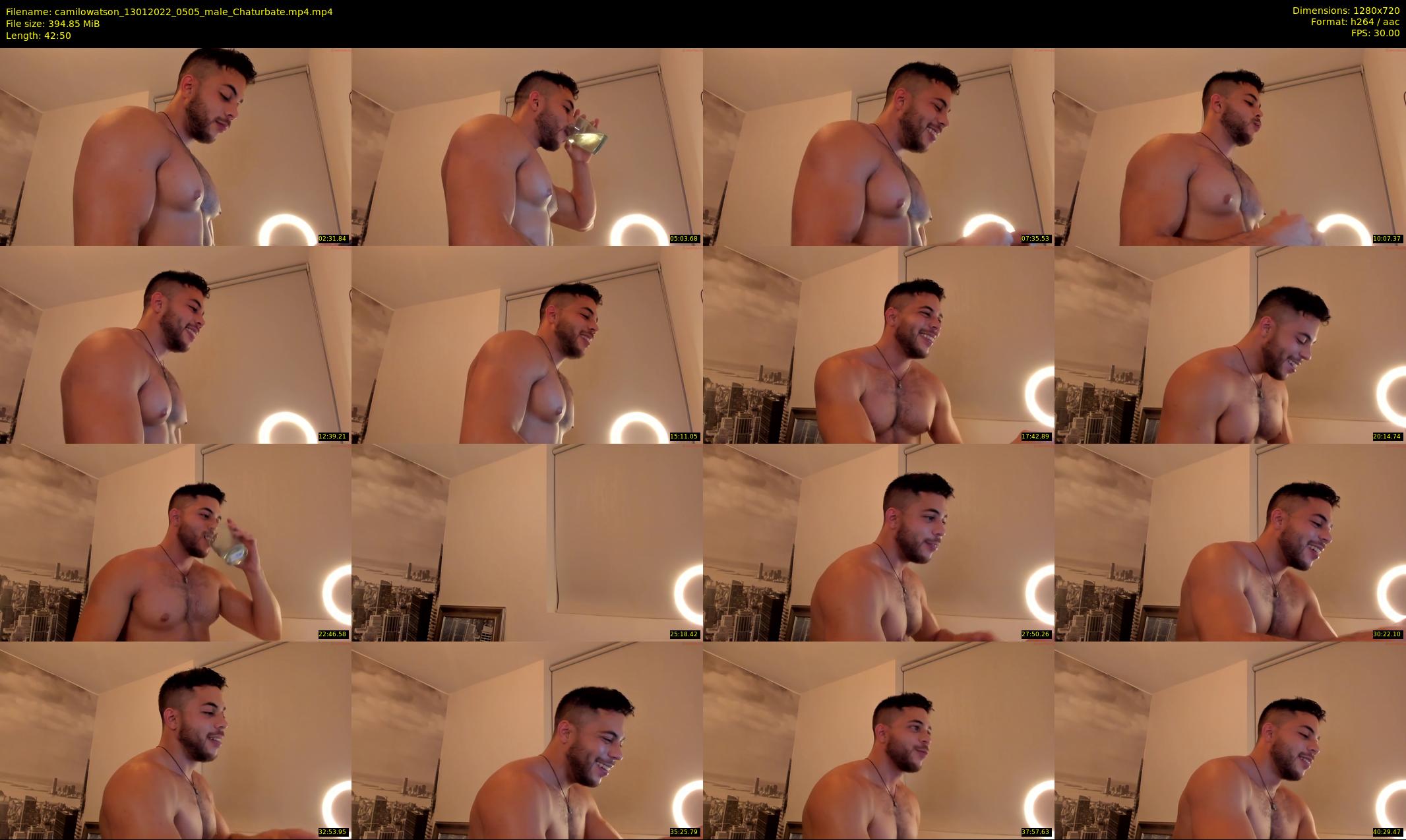 camilowatson — 43 minute Chaturbate male cam show recording, 720p, Jan 13, 2022