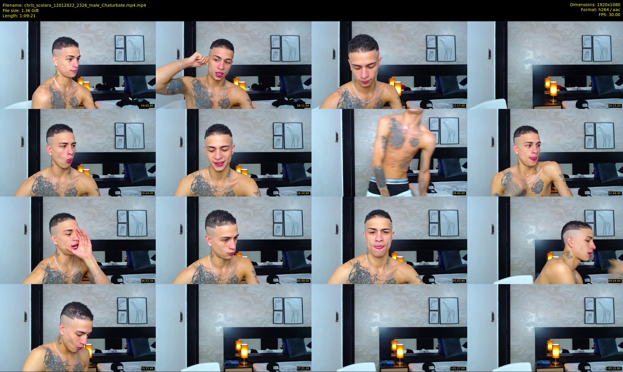 chris_scolaro — 70 minute Chaturbate male cam show recording, 1080p, Jan 12, 2022