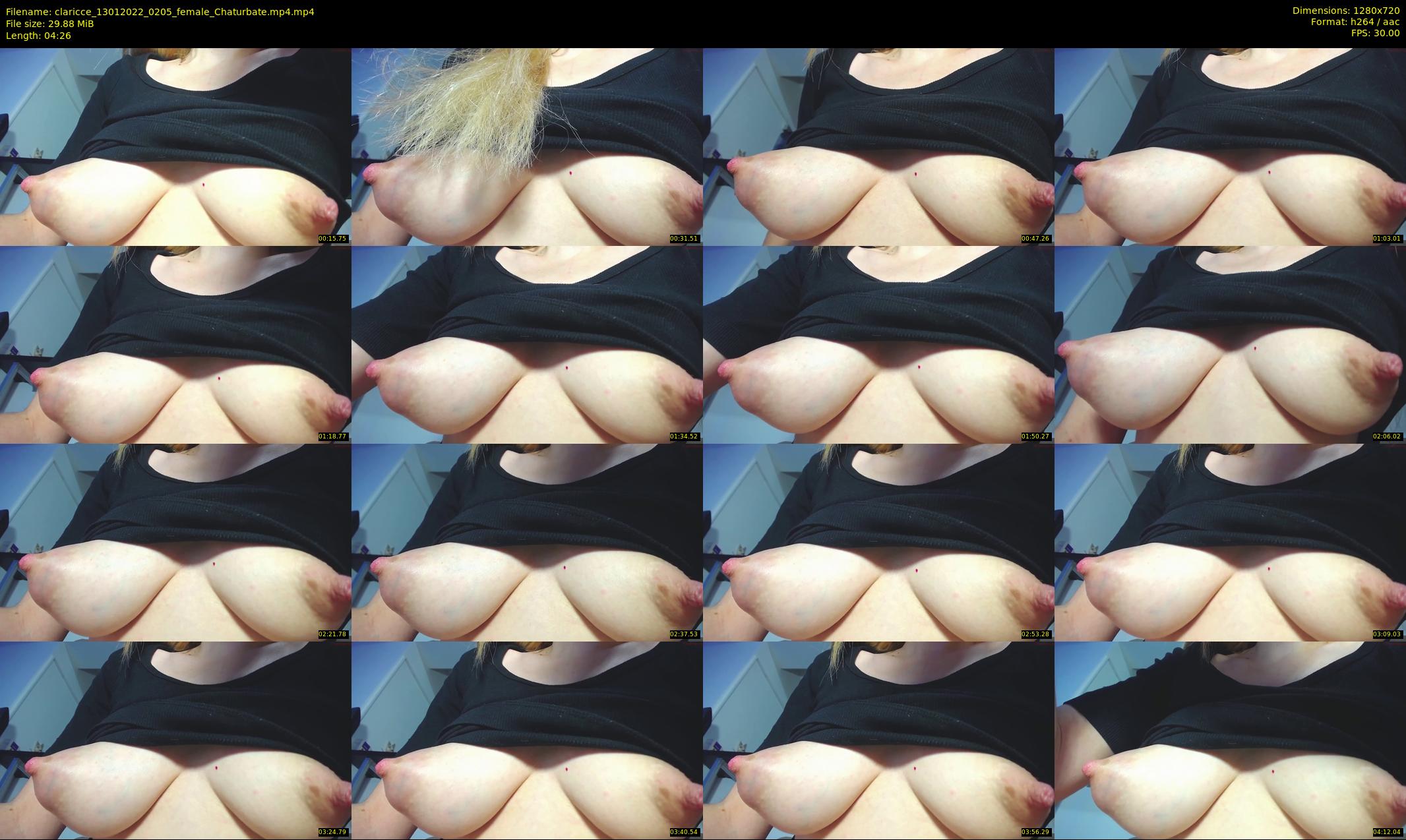 claricce — 5 minute Chaturbate female cam show recording, 720p, Jan 13, 2022