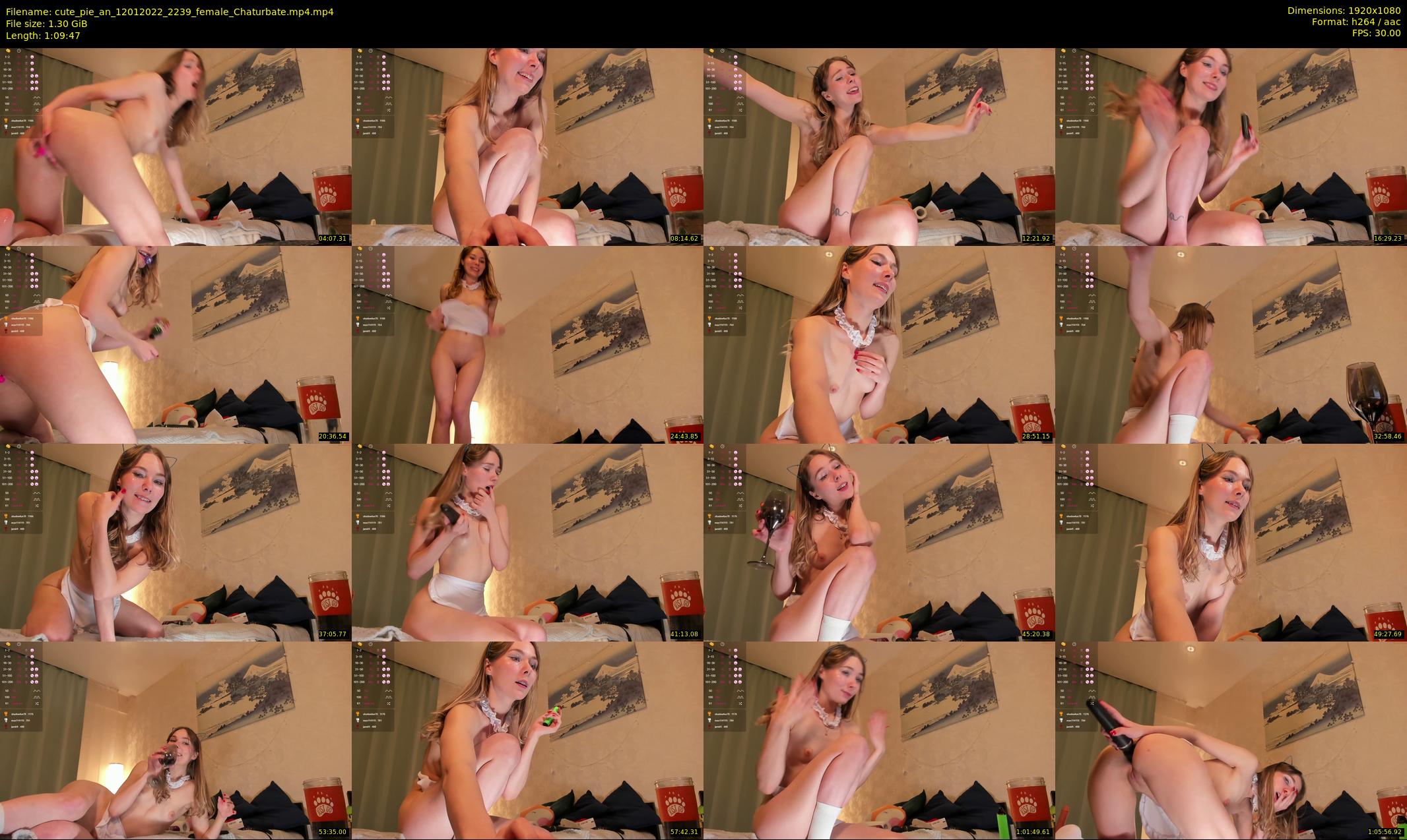 cute_pie_an — 70 minute Chaturbate female cam show recording, 1080p, Jan 12, 2022
