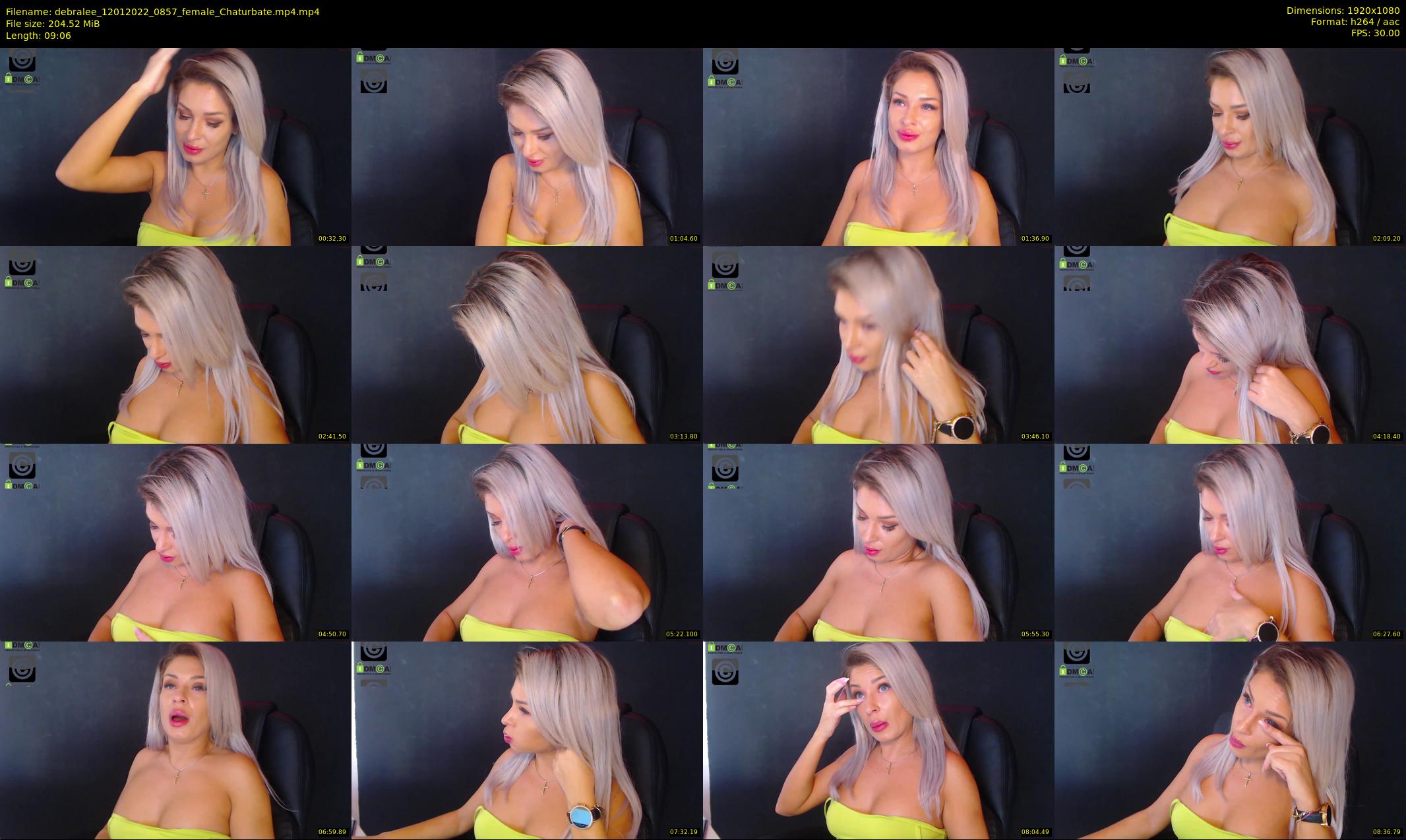 debralee — 10 minute Chaturbate female cam show recording, 1080p, Jan 12, 2022