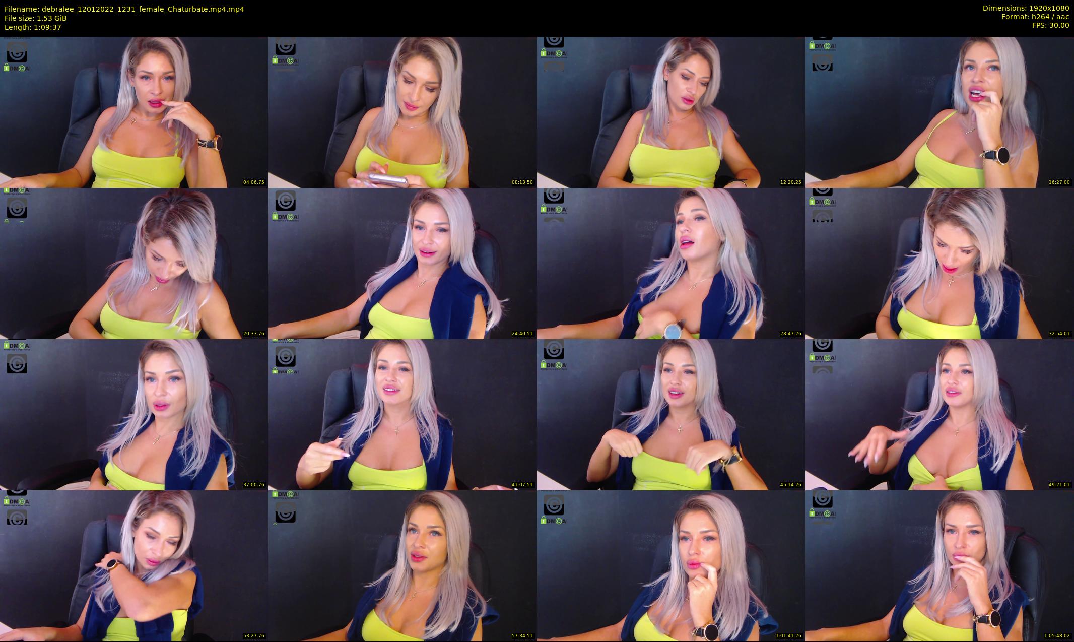 debralee — 70 minute Chaturbate female cam show recording, 1080p, Jan 12, 2022