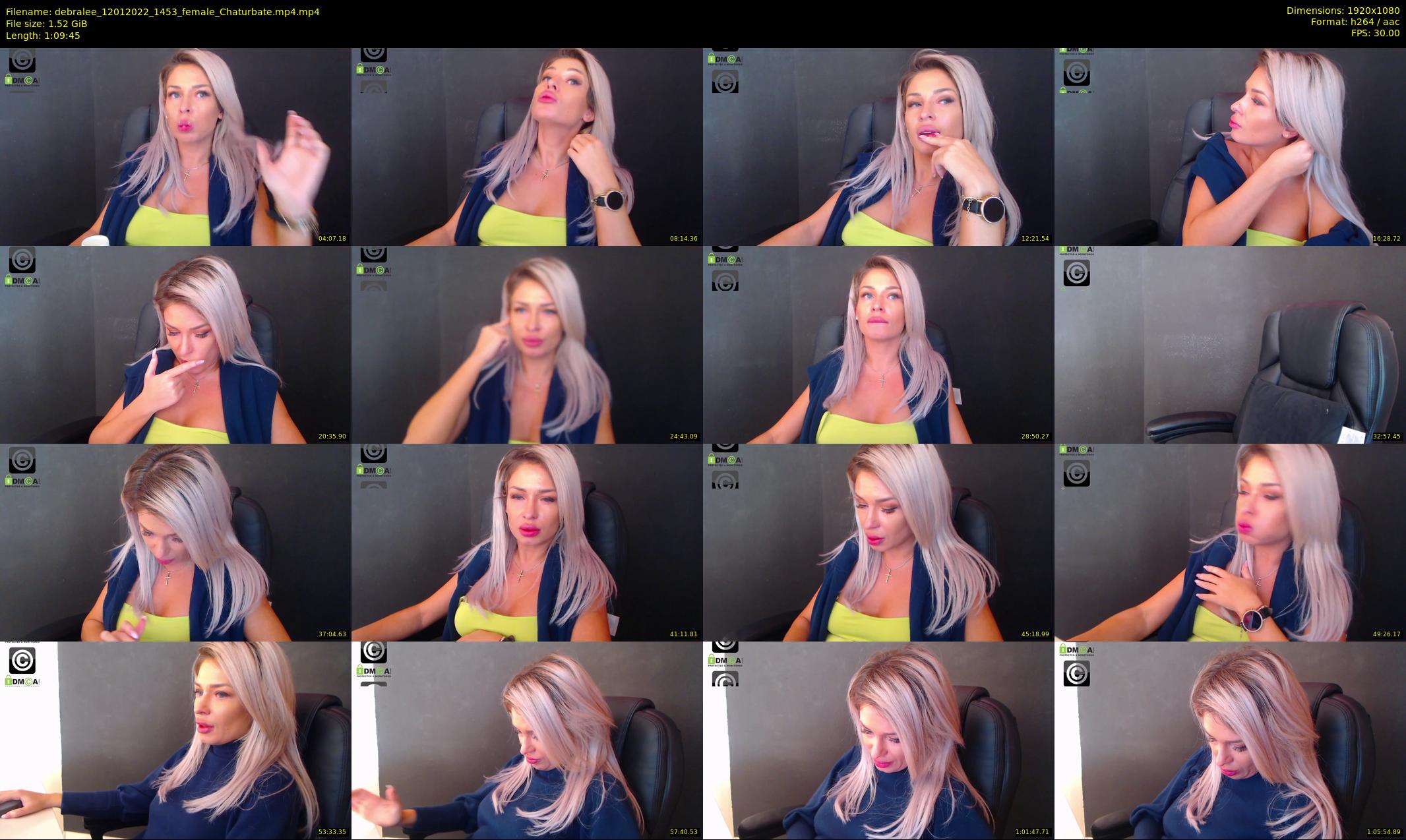 debralee — 70 minute Chaturbate female cam show recording, 1080p, Jan 12, 2022