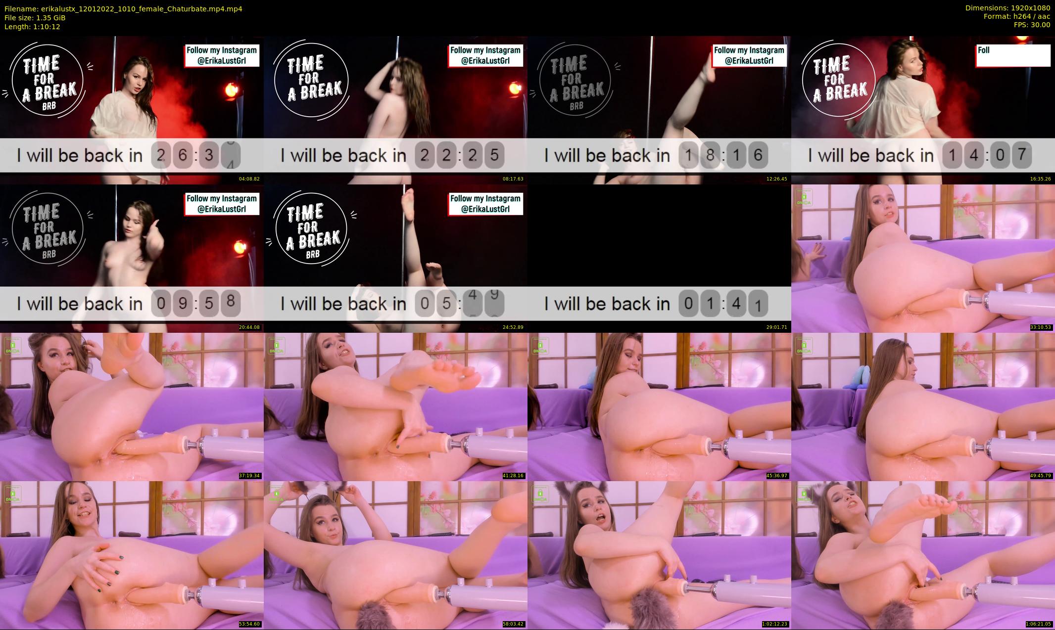 erikalustx — 71 minute Chaturbate female cam show recording, 1080p, Jan 12, 2022