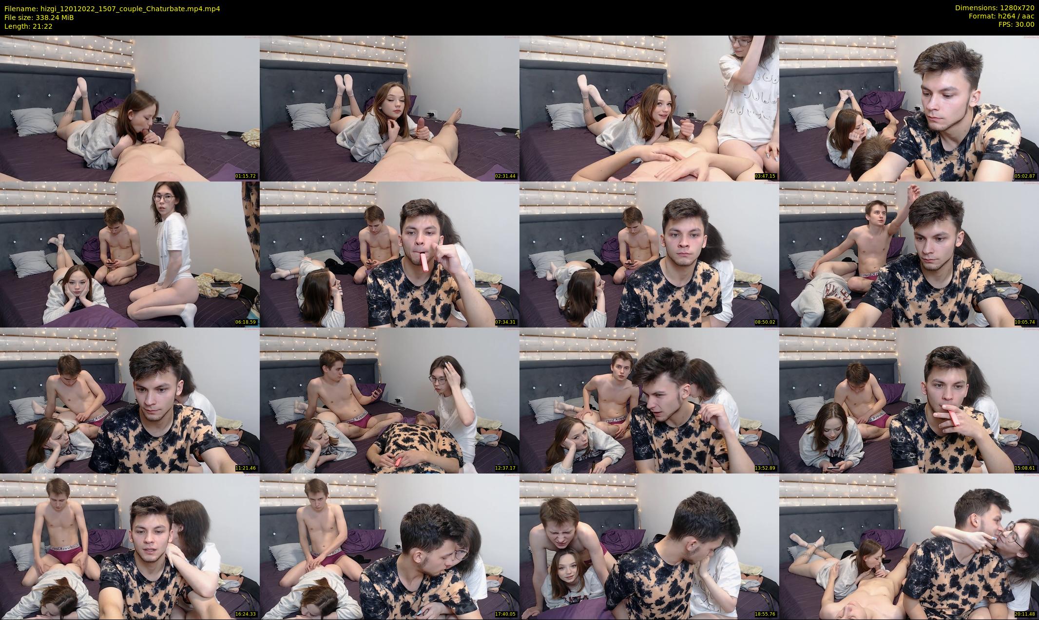 hizgi — 22 minute Chaturbate couple cam show recording, 720p, Jan 12, 2022