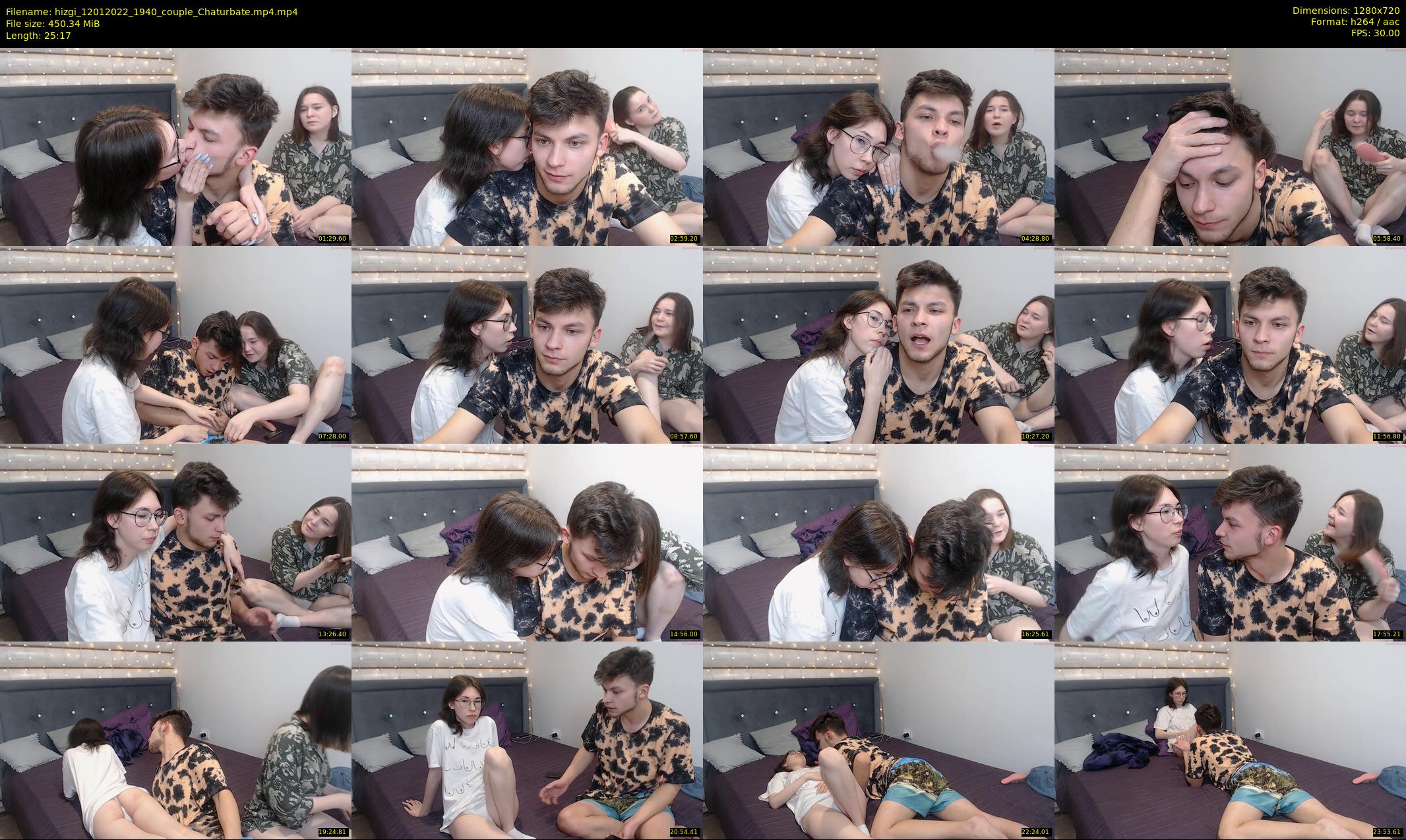 hizgi — 26 minute Chaturbate couple cam show recording, 720p, Jan 12, 2022