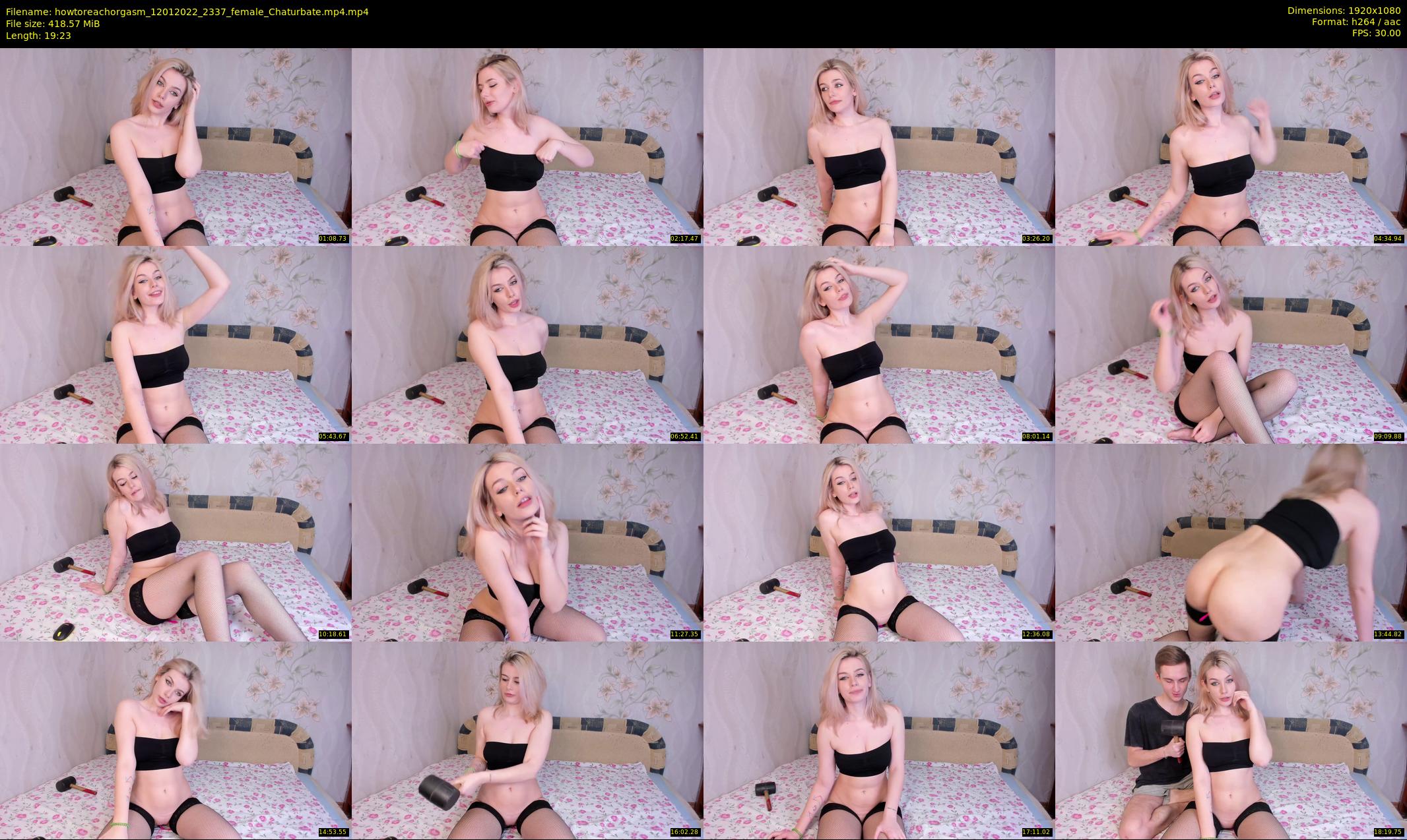 howtoreachorgasm — 20 minute Chaturbate couple cam show recording, 1080p, Jan 12, 2022