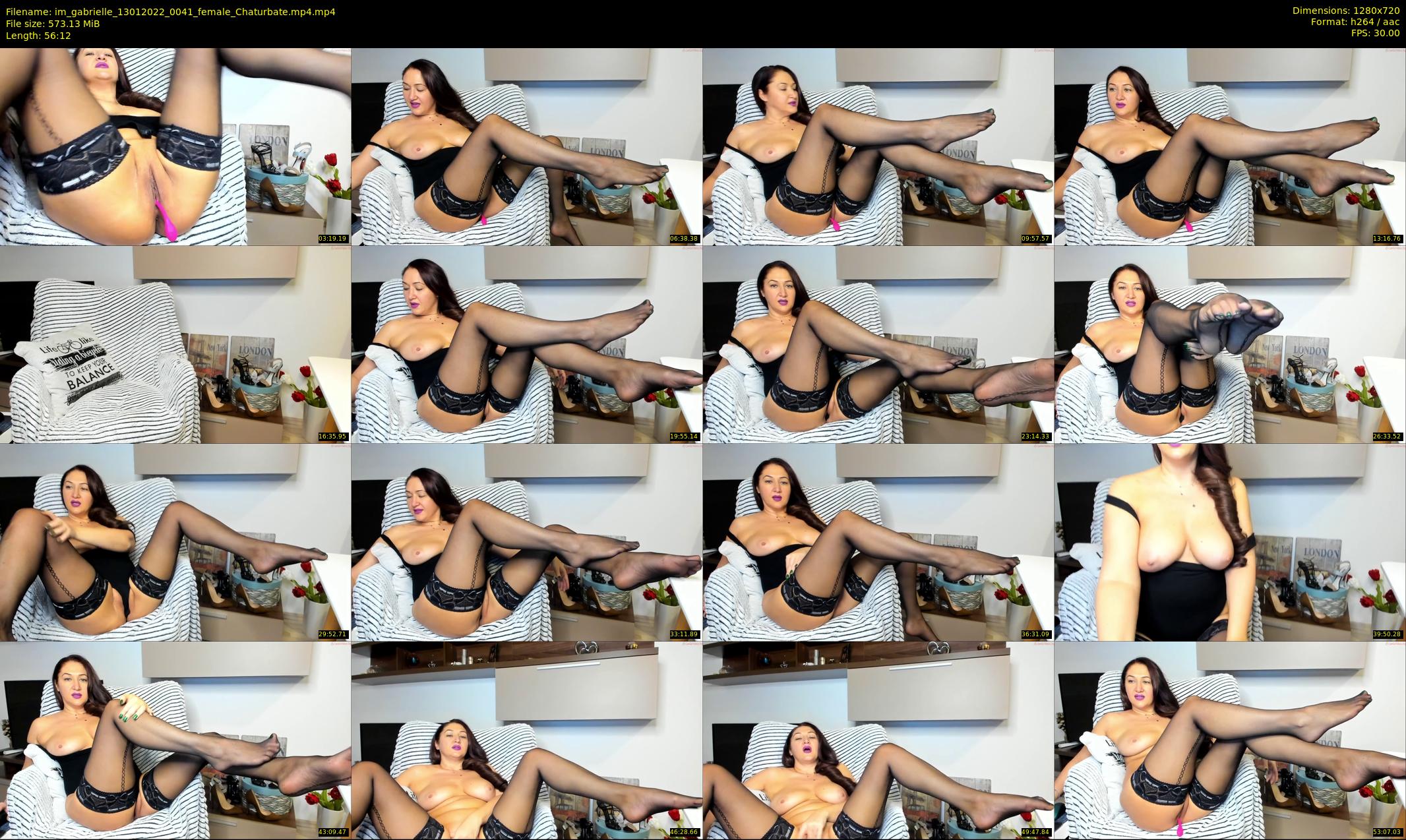 im_gabrielle — 57 minute Chaturbate female cam show recording, 720p, Jan 13, 2022