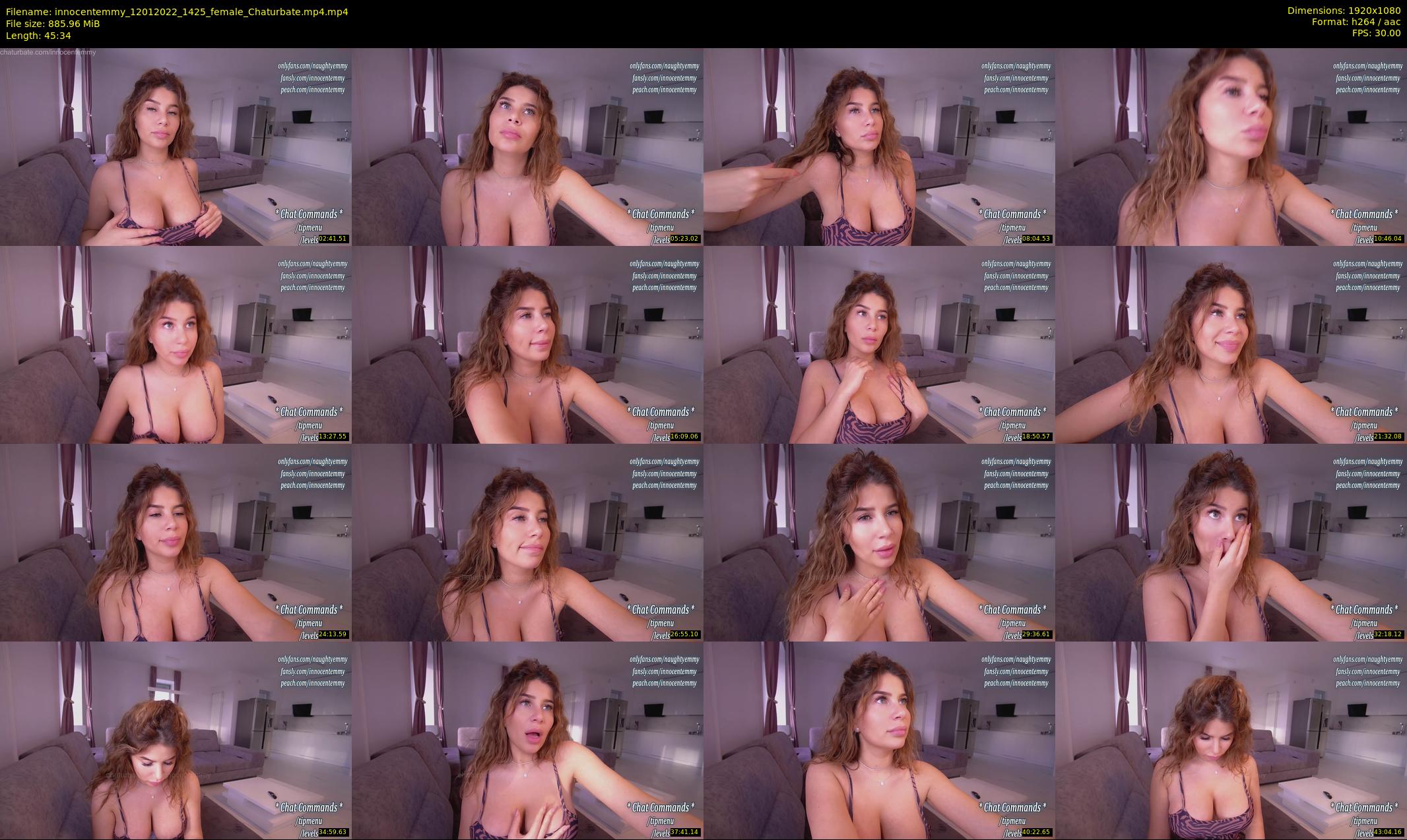 innocentemmy — 46 minute Chaturbate female cam show recording, 1080p, Jan 12, 2022