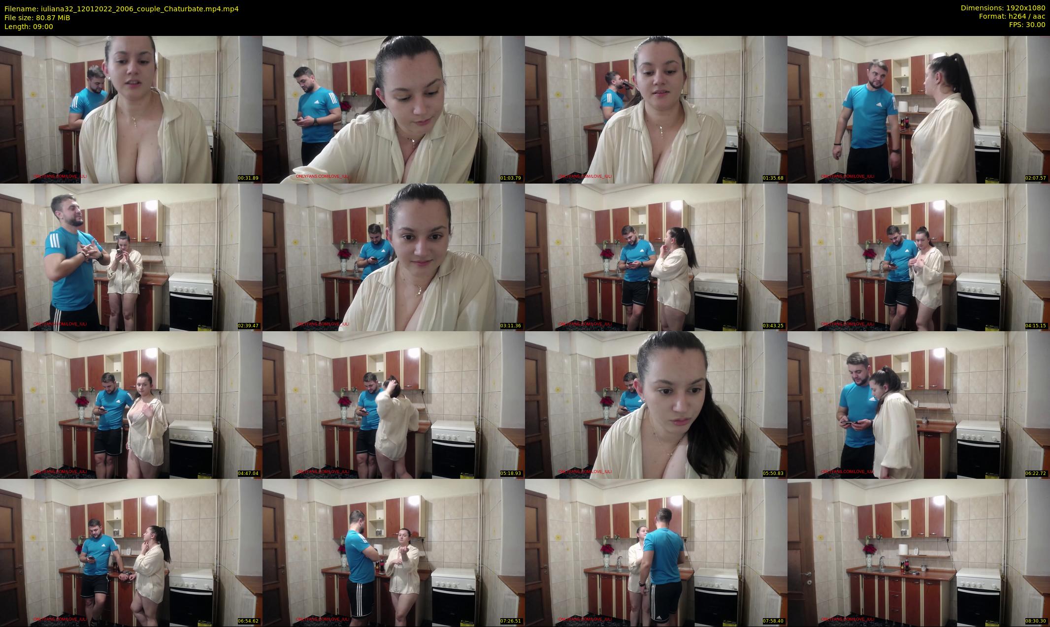 iuliana32 — 9 minute Chaturbate couple cam show recording, 1080p, Jan 12, 2022