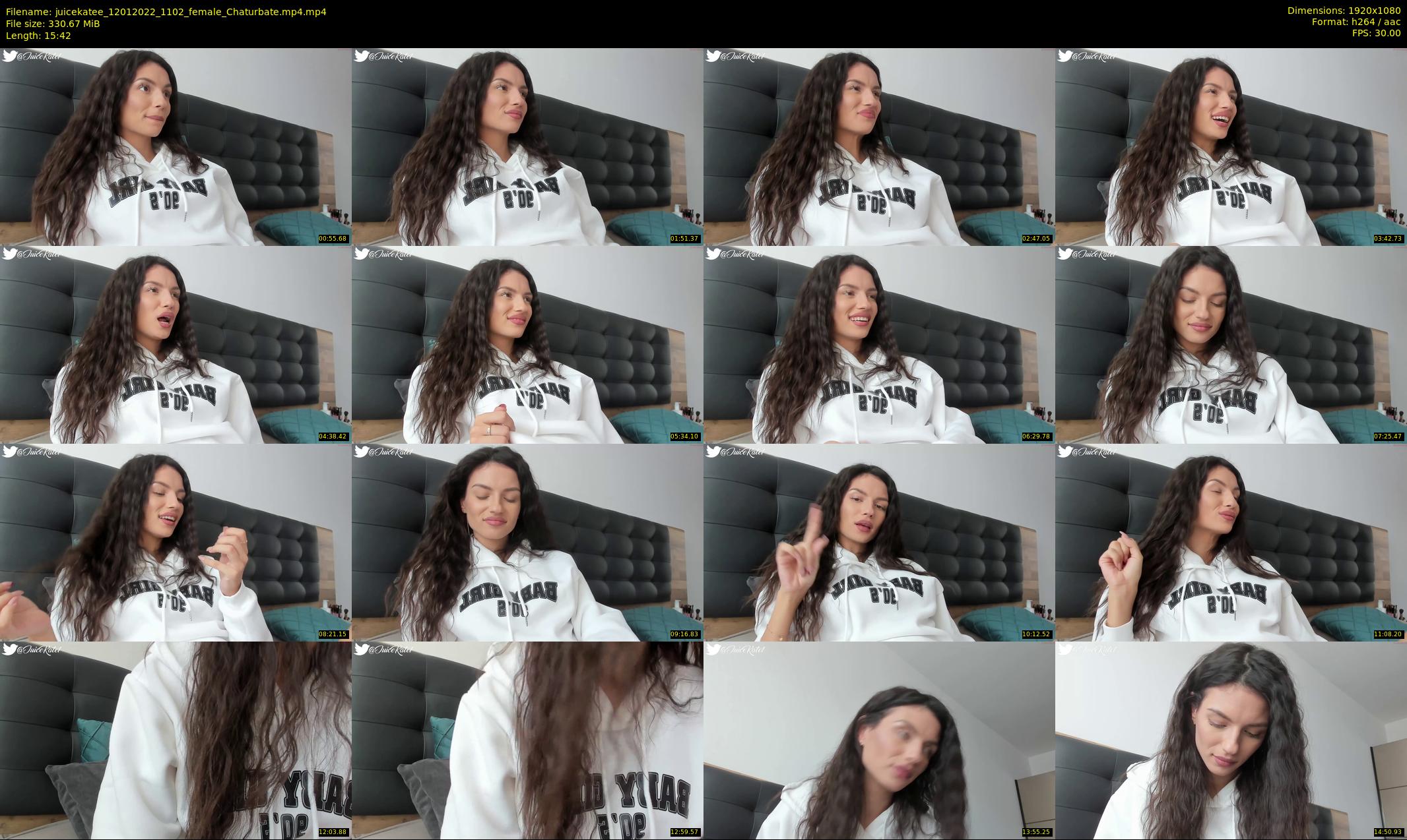 juicekatee — 16 minute Chaturbate female cam show recording, 1080p, Jan 12, 2022