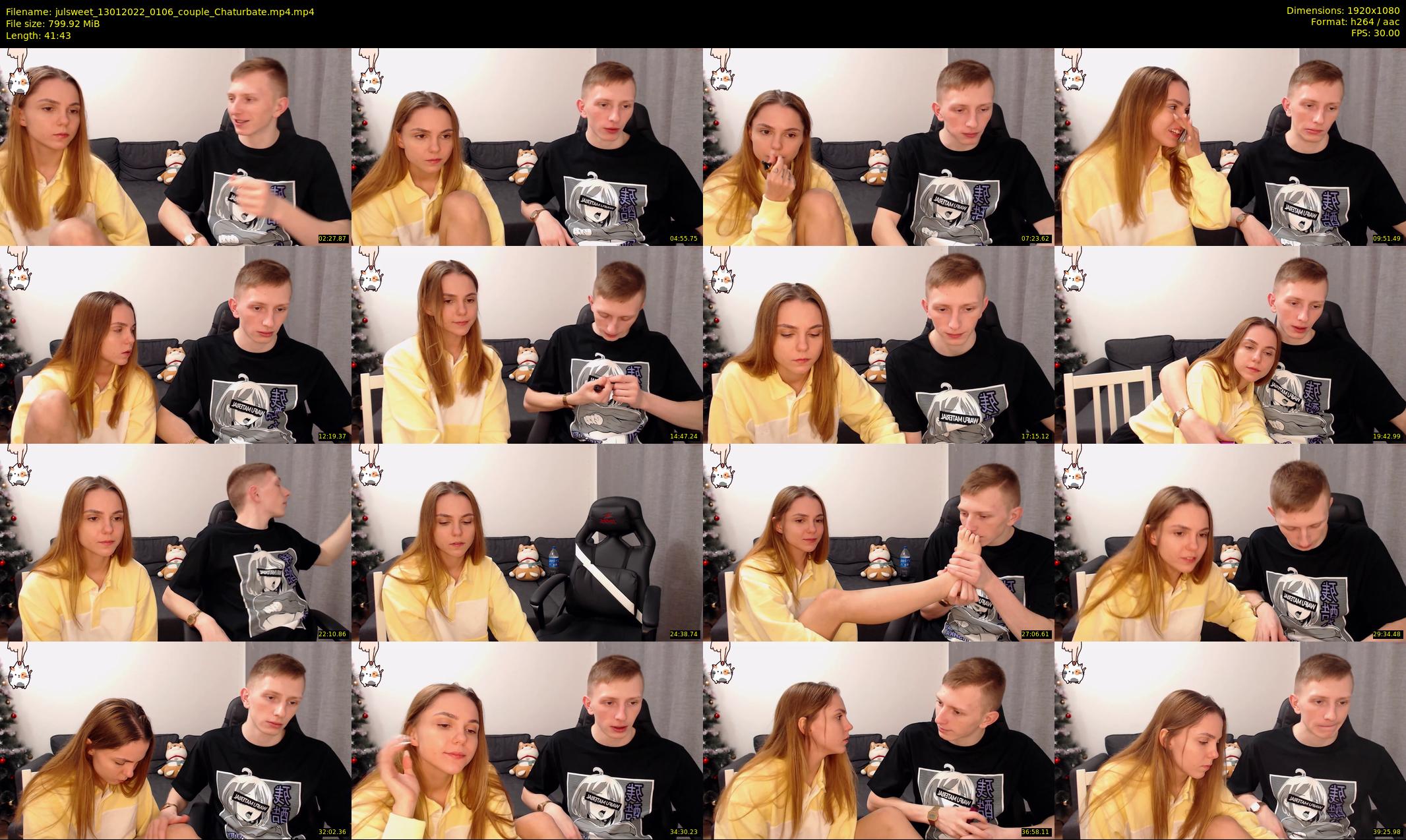 julsweet — 42 minute Chaturbate male cam show recording, 1080p, Jan 13, 2022