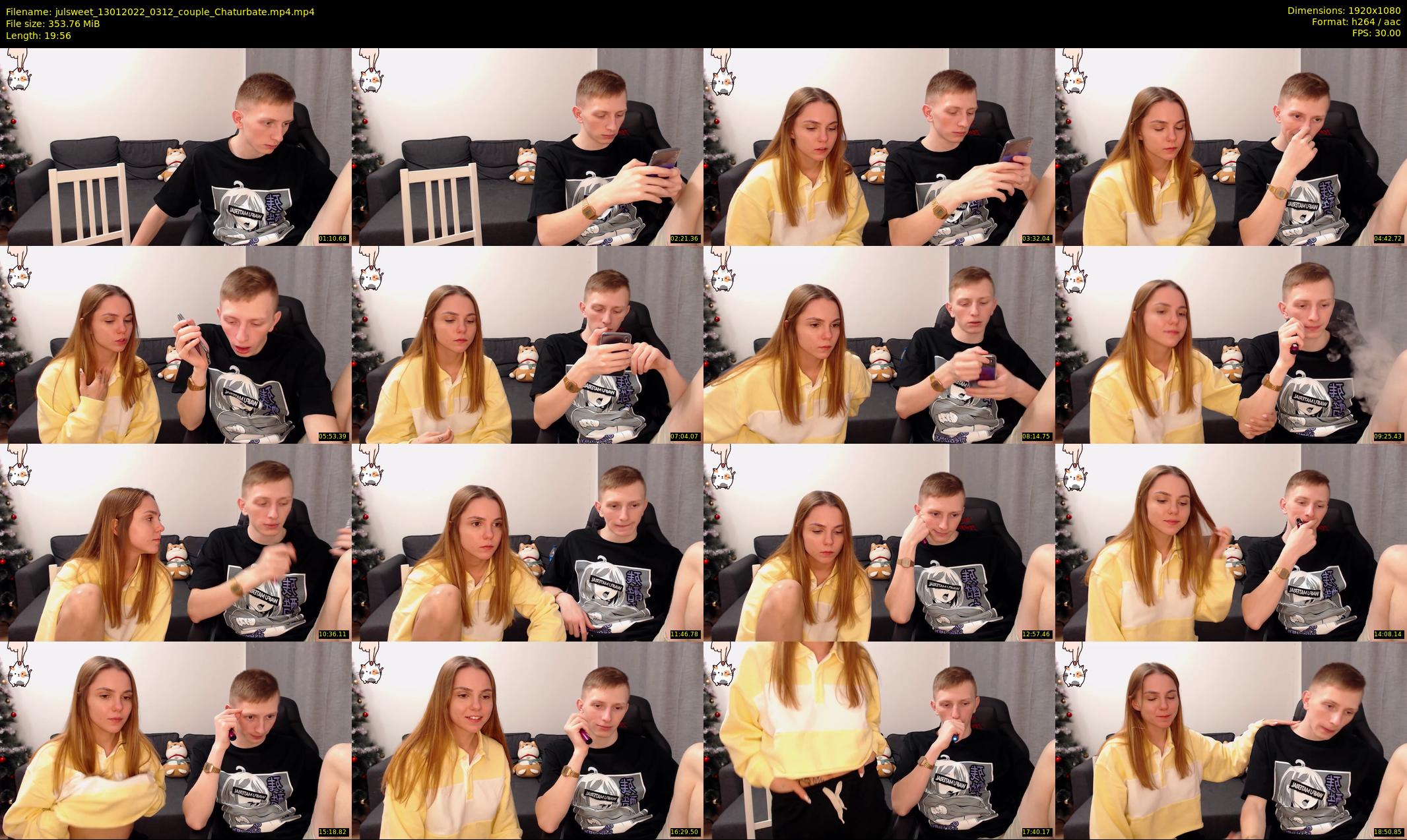 julsweet — 20 minute Chaturbate male cam show recording, 1080p, Jan 13, 2022