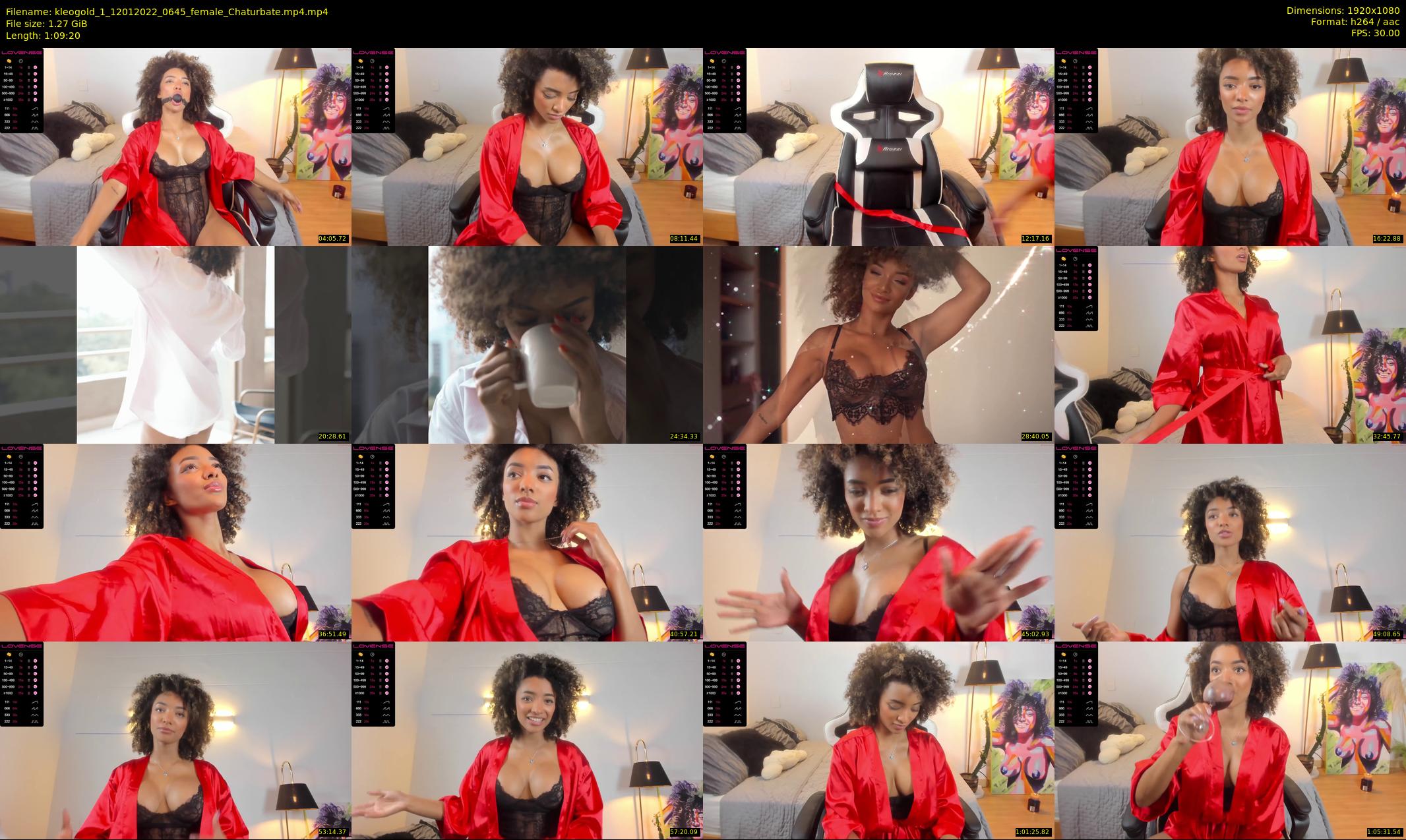 kleogold_1 — 70 minute Chaturbate female cam show recording, 1080p, Jan 12, 2022