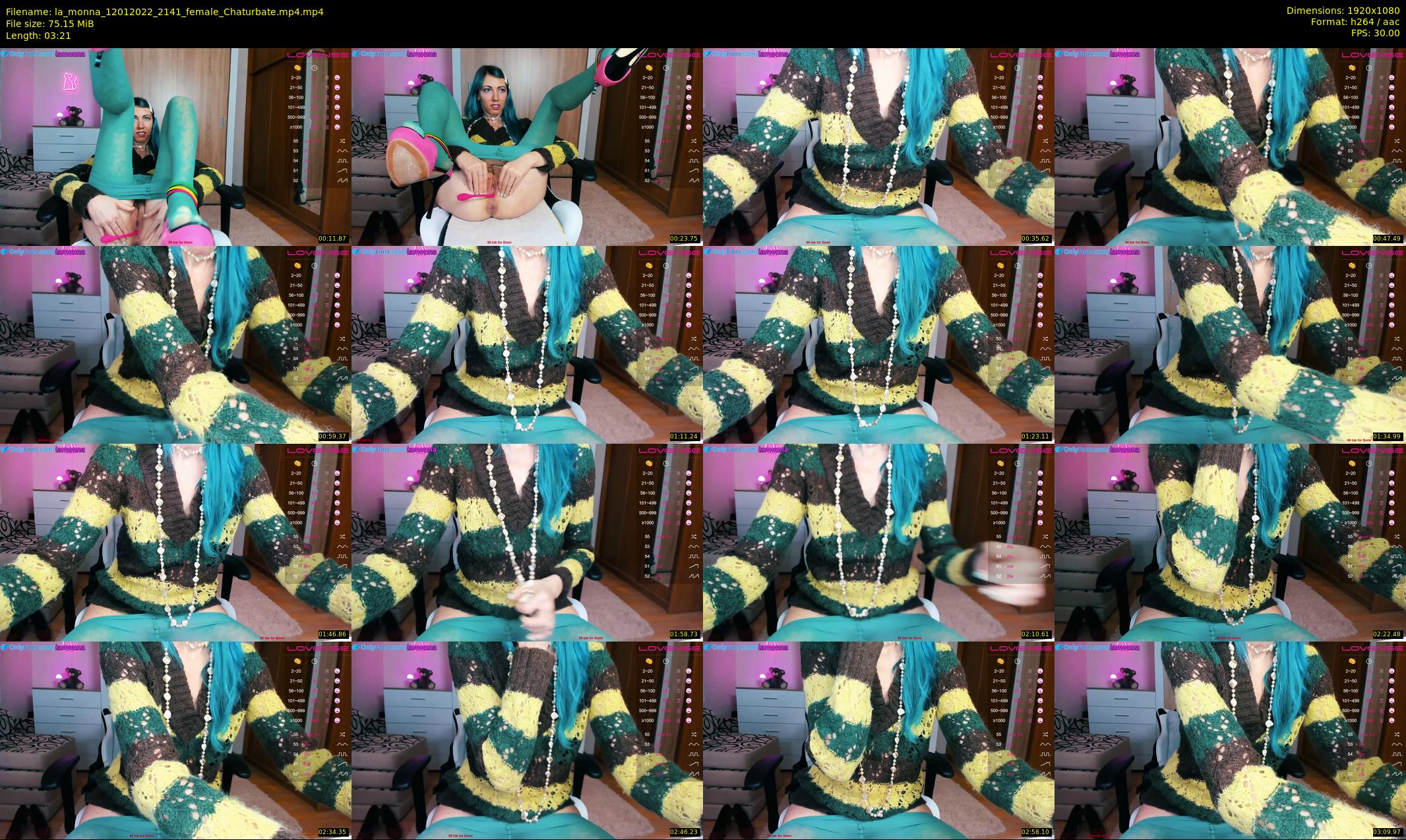 la_monna — 4 minute Chaturbate female cam show recording, 1080p, Jan 12, 2022