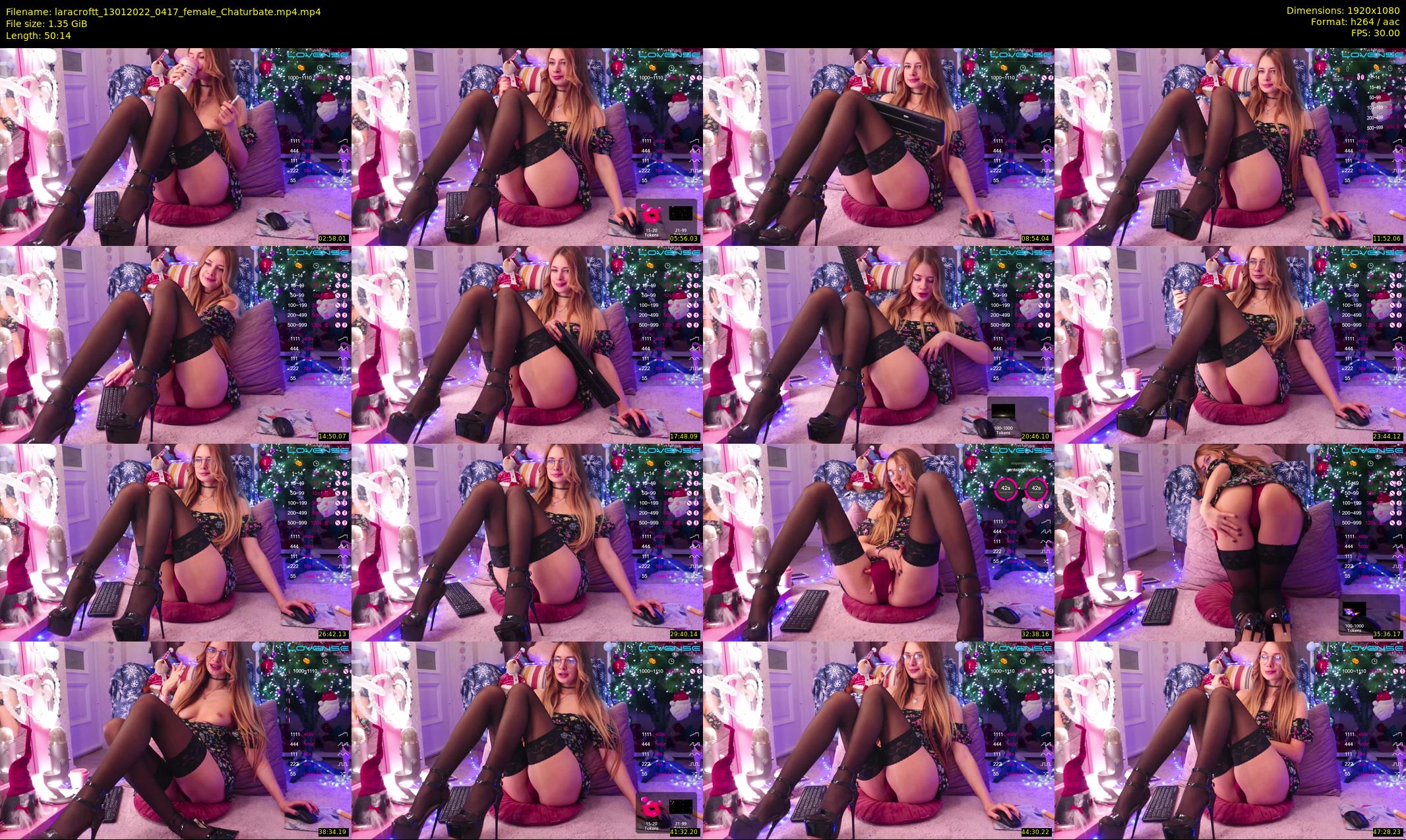 laracroftt — 51 minute Chaturbate female cam show recording, 1080p, Jan 13, 2022