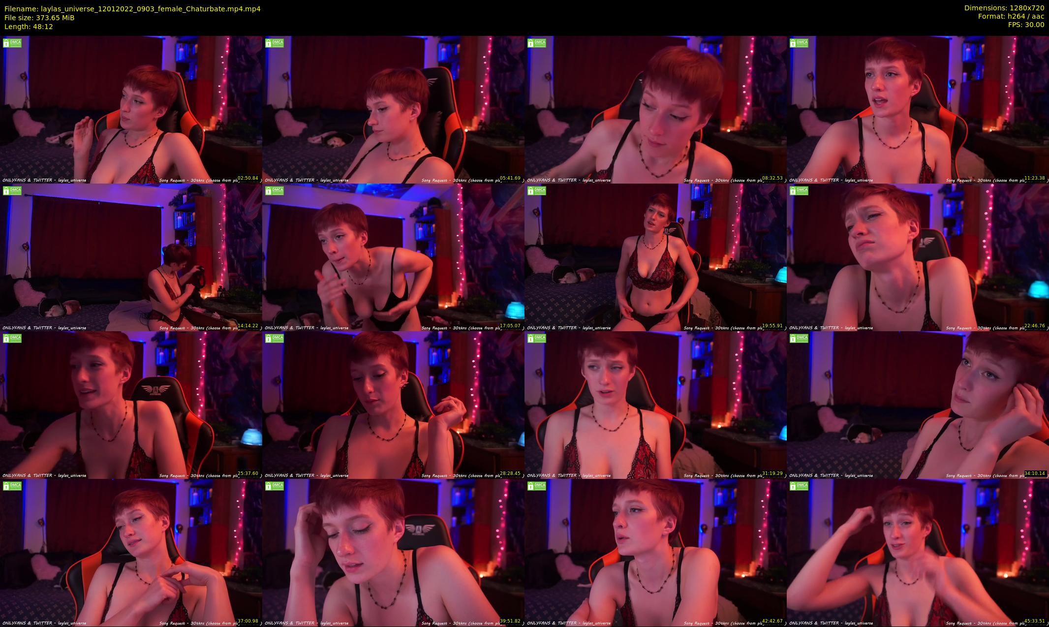 laylas_universe — 49 minute Chaturbate female cam show recording, 720p, Jan 12, 2022