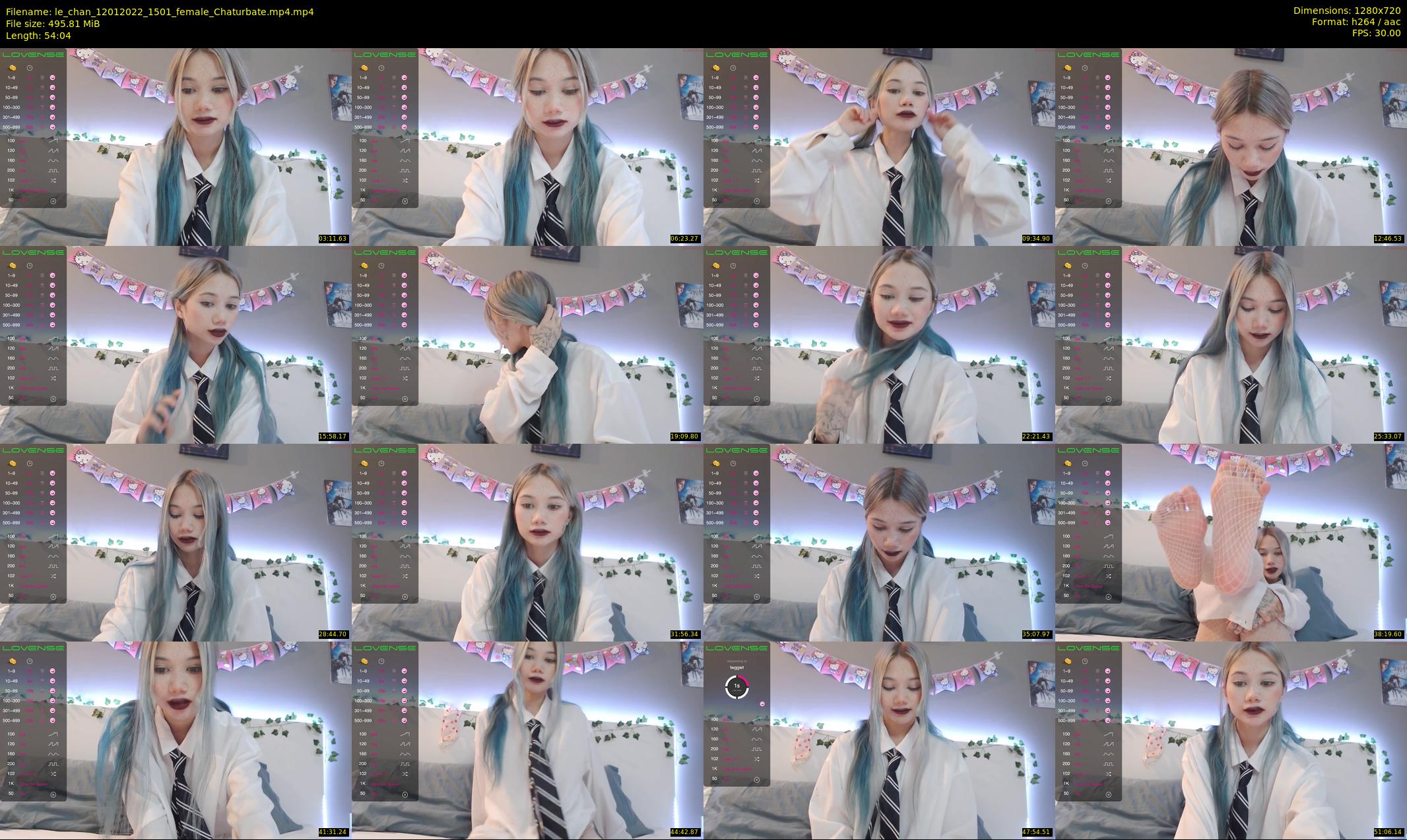 le_chan — 55 minute Chaturbate female cam show recording, 720p, Jan 12, 2022