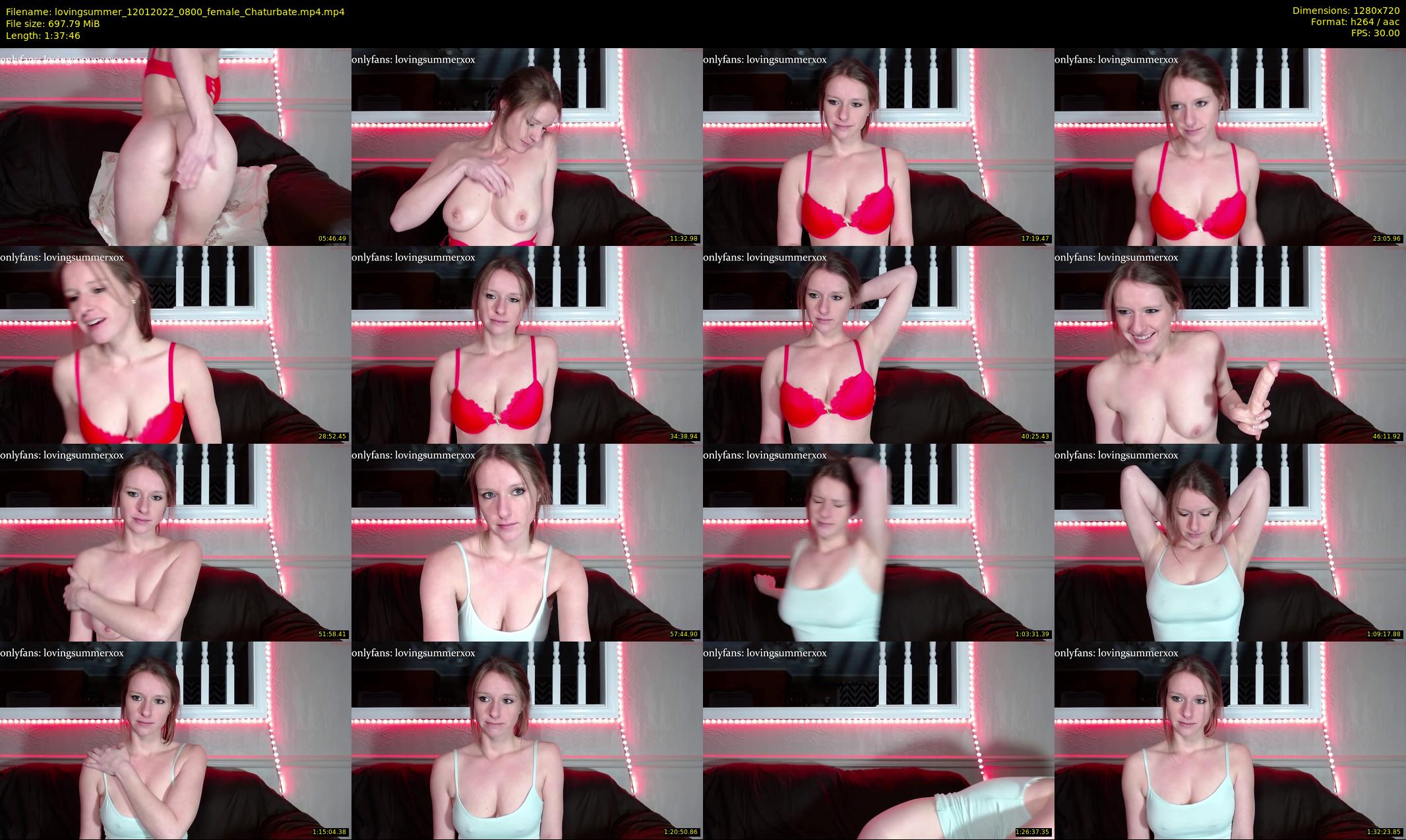 lovingsummer — 98 minute Chaturbate female cam show recording, 720p, Jan 12, 2022