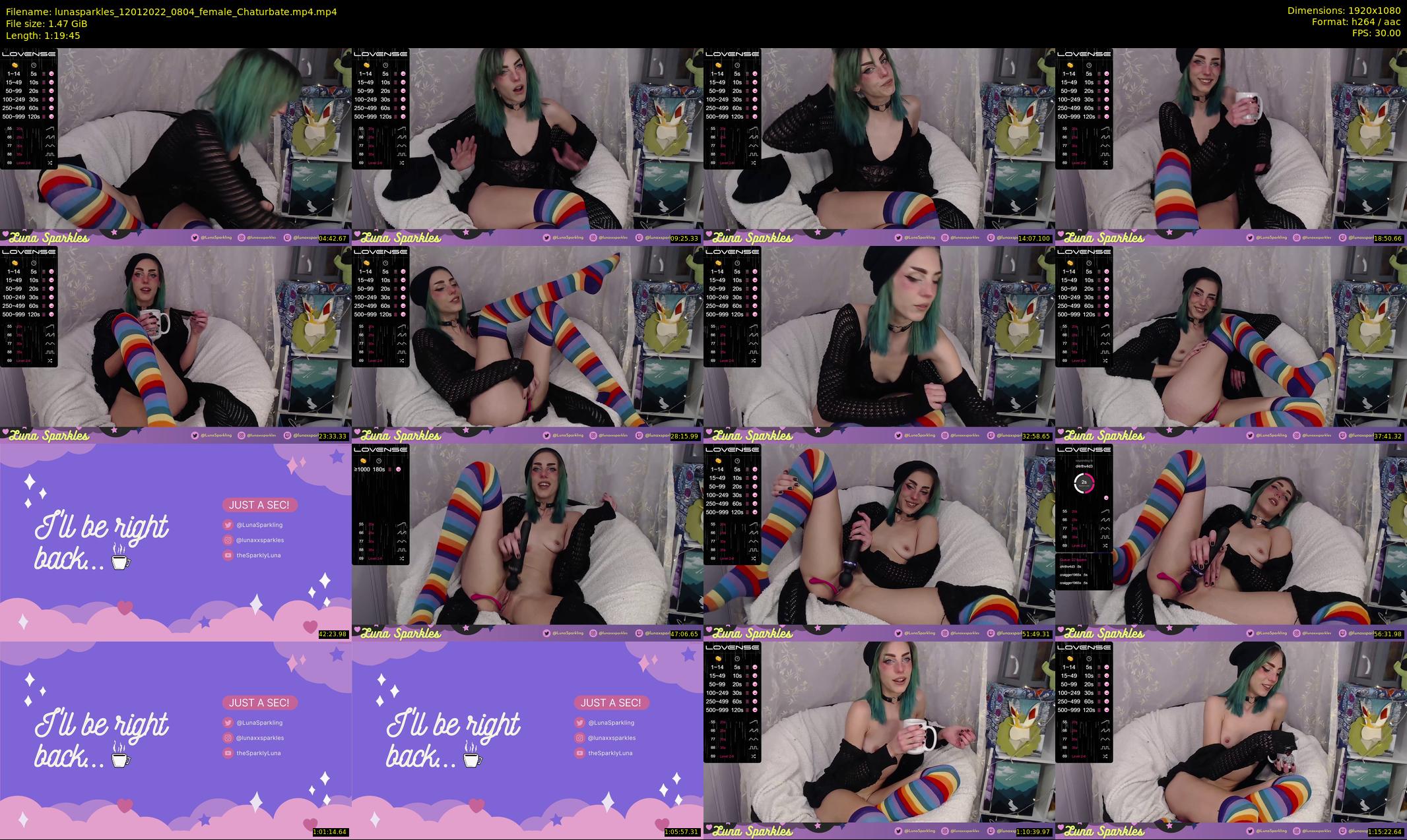 lunasparkles — 80 minute Chaturbate female cam show recording, 1080p, Jan 12, 2022