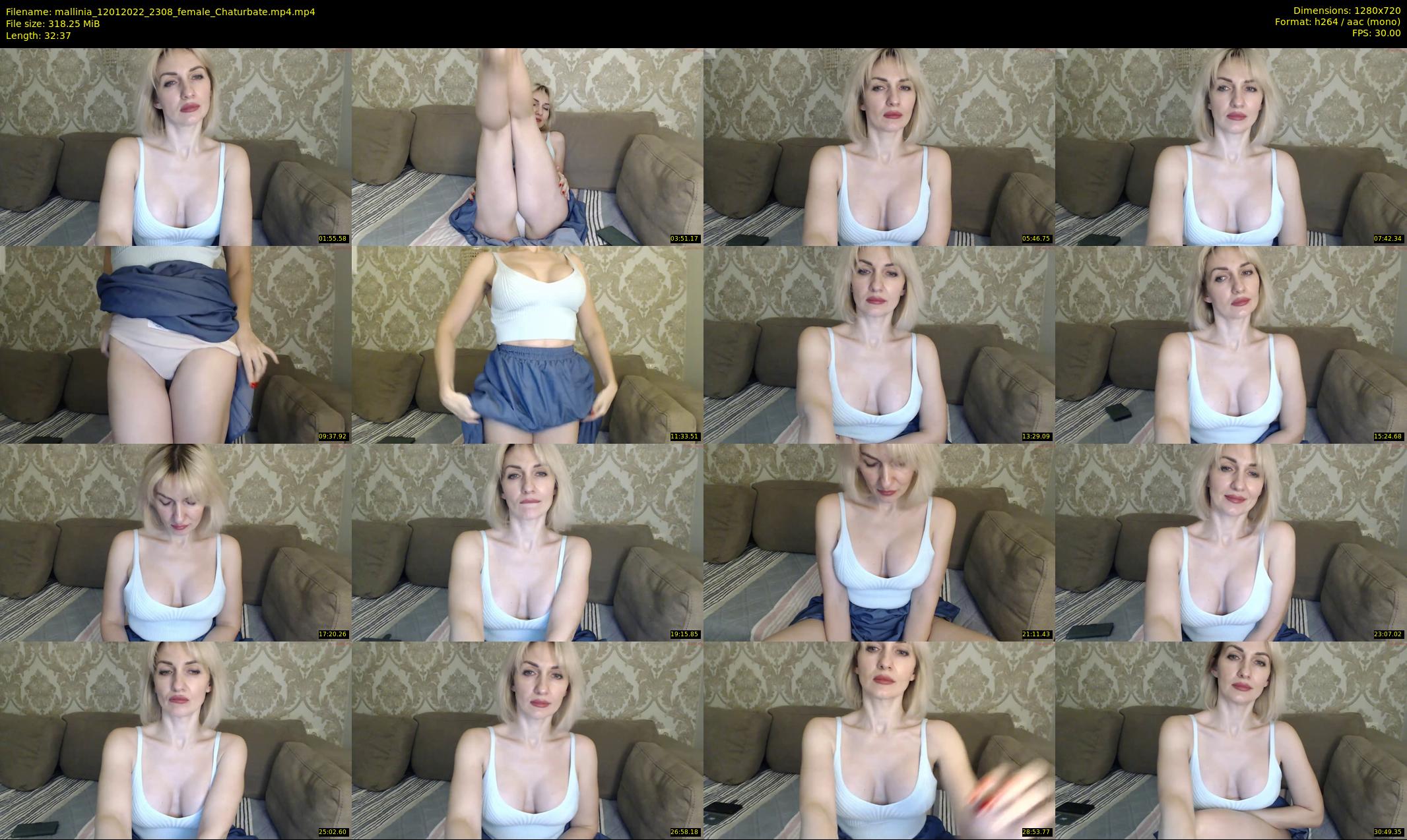 mallinia — 33 minute Chaturbate female cam show recording, 720p, Jan 12, 2022