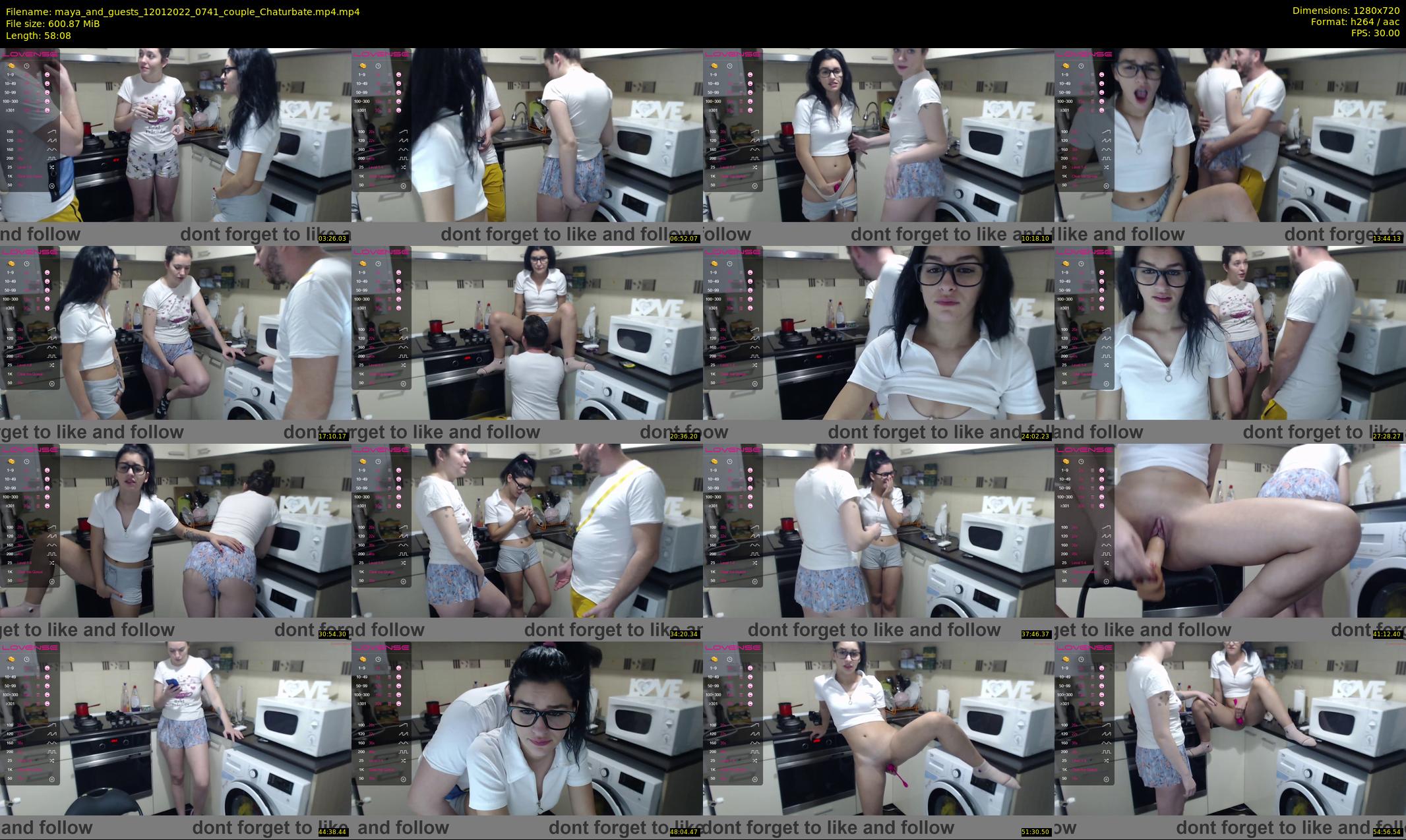 maya_and_guests — 59 minute Chaturbate couple cam show recording, 720p, Jan 12, 2022