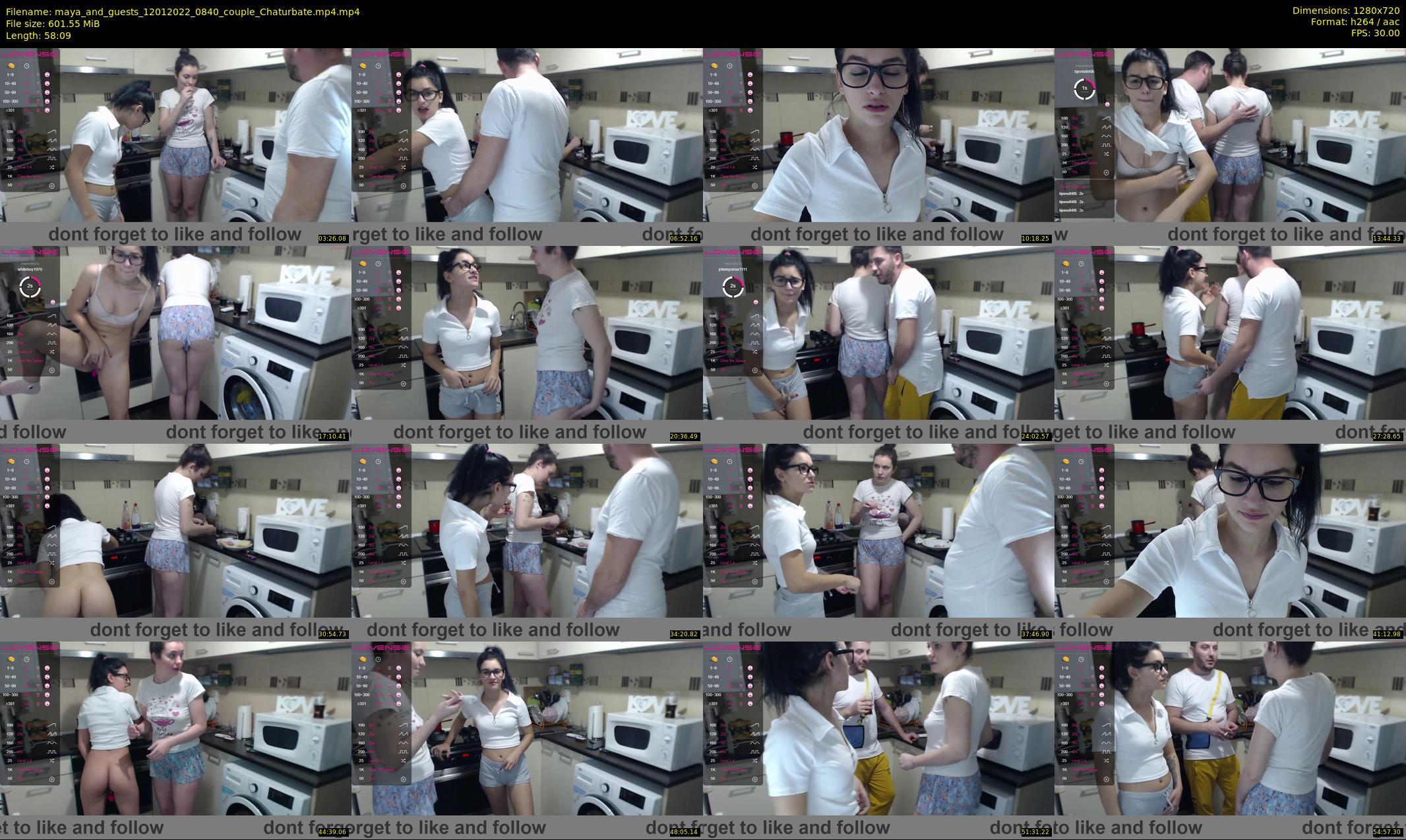 maya_and_guests — 59 minute Chaturbate couple cam show recording, 720p, Jan 12, 2022