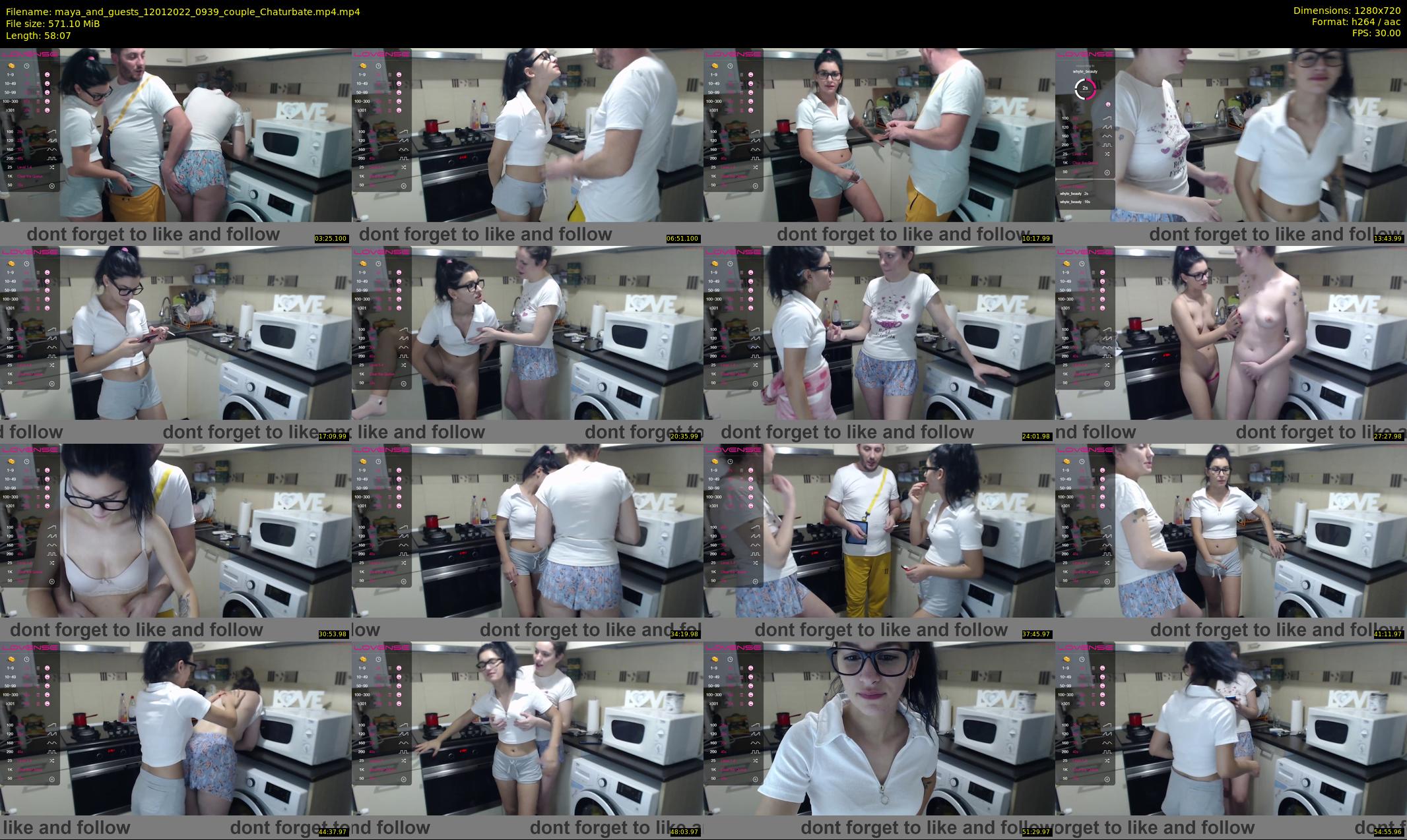 maya_and_guests — 59 minute Chaturbate couple cam show recording, 720p, Jan 12, 2022