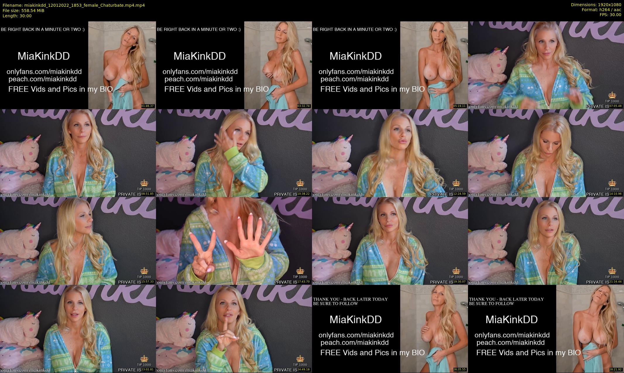 miakinkdd — 30 minute Chaturbate female cam show recording, 1080p, Jan 12, 2022