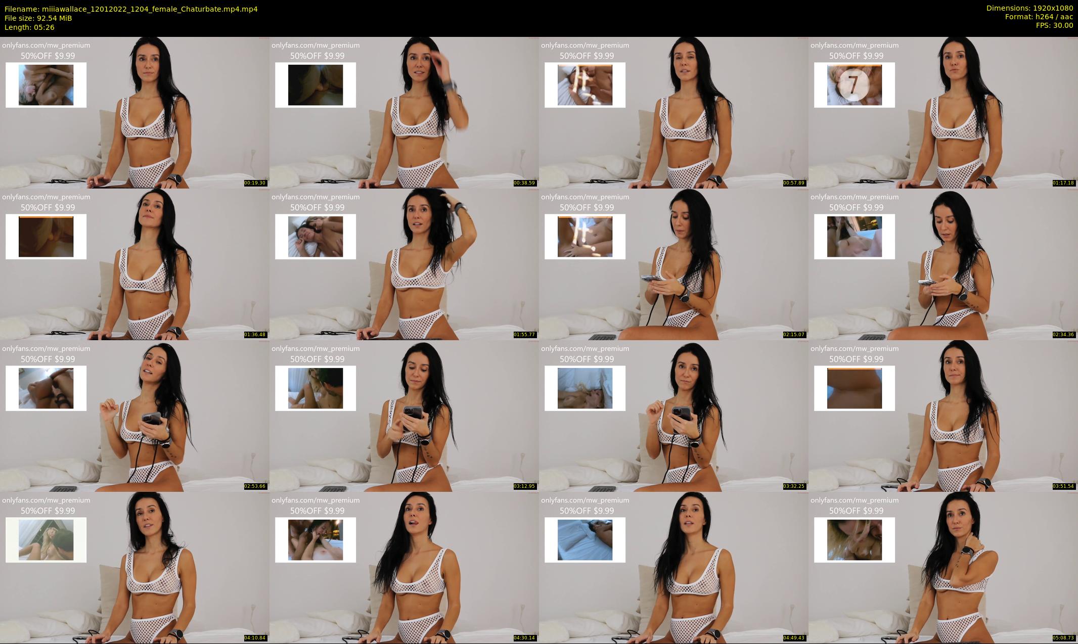 miiiawallace — 6 minute Chaturbate female cam show recording, 1080p, Jan 12, 2022