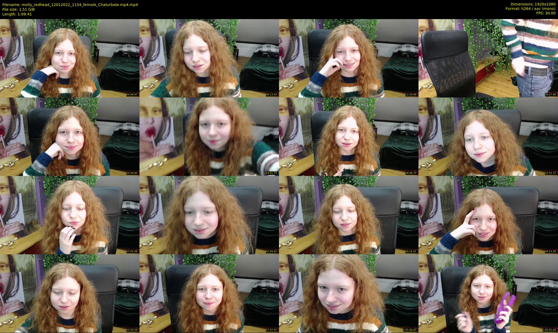 molly_redhead — 70 minute Chaturbate female cam show recording, 1080p, Jan 12, 2022