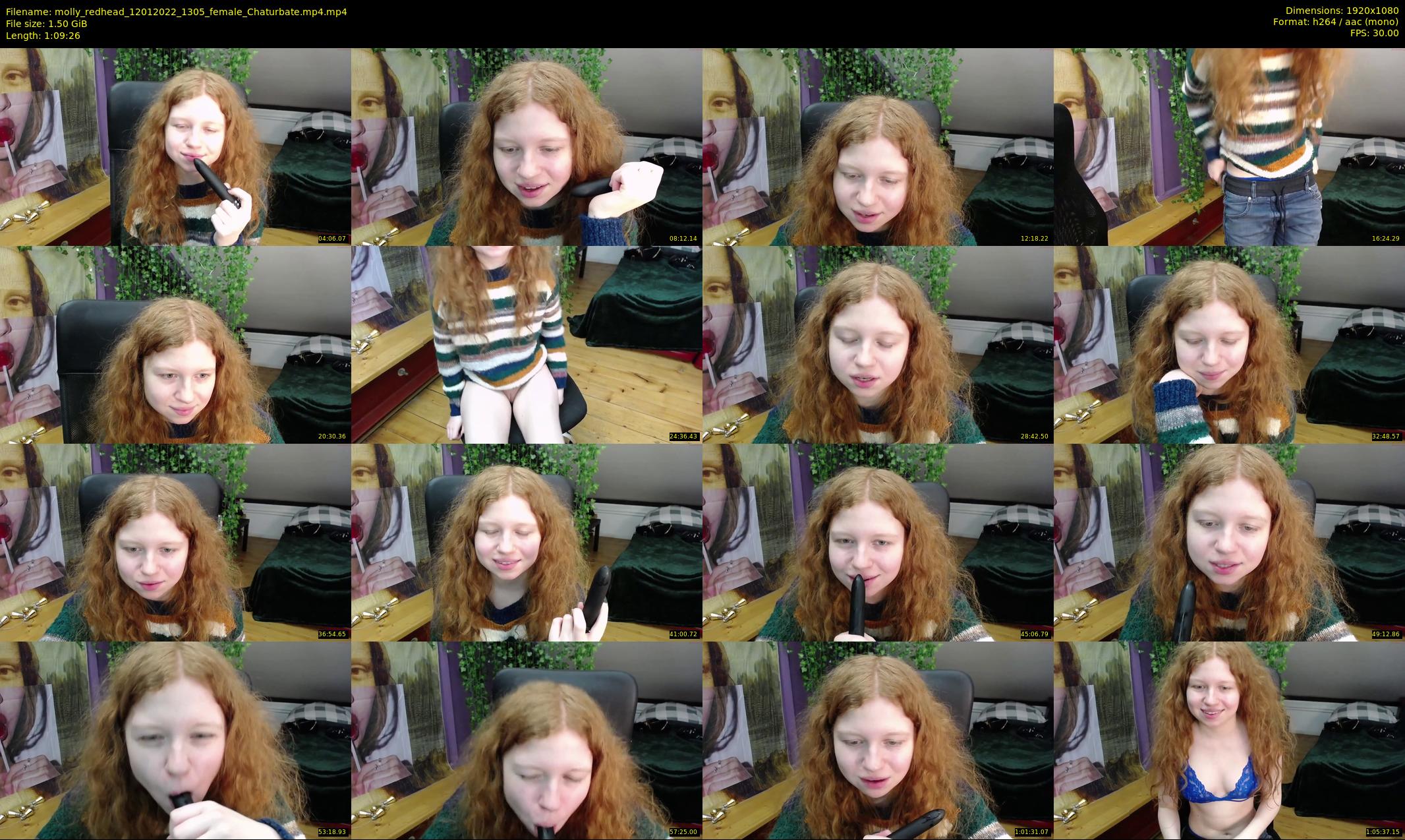 molly_redhead — 70 minute Chaturbate female cam show recording, 1080p, Jan 12, 2022