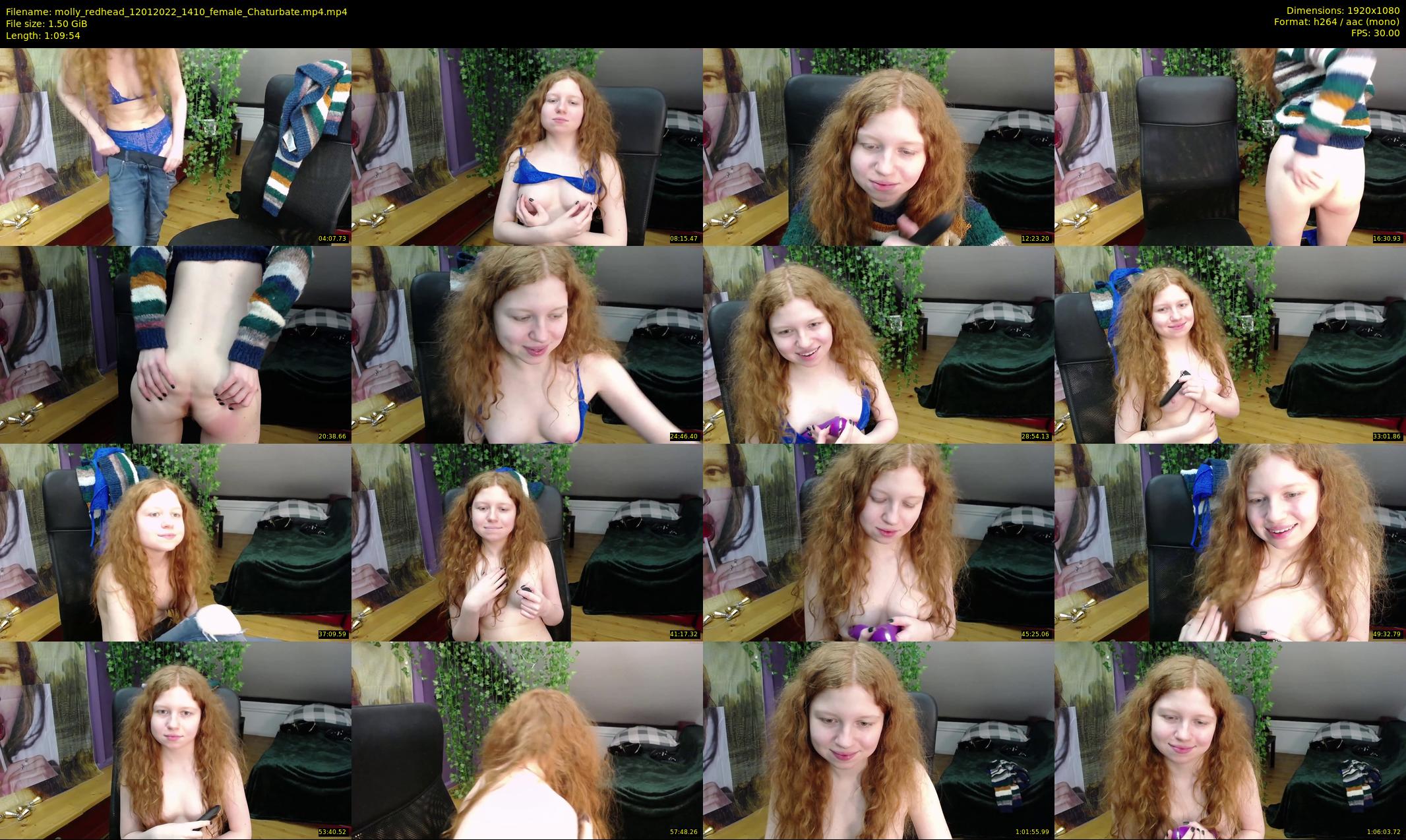molly_redhead — 70 minute Chaturbate female cam show recording, 1080p, Jan 12, 2022