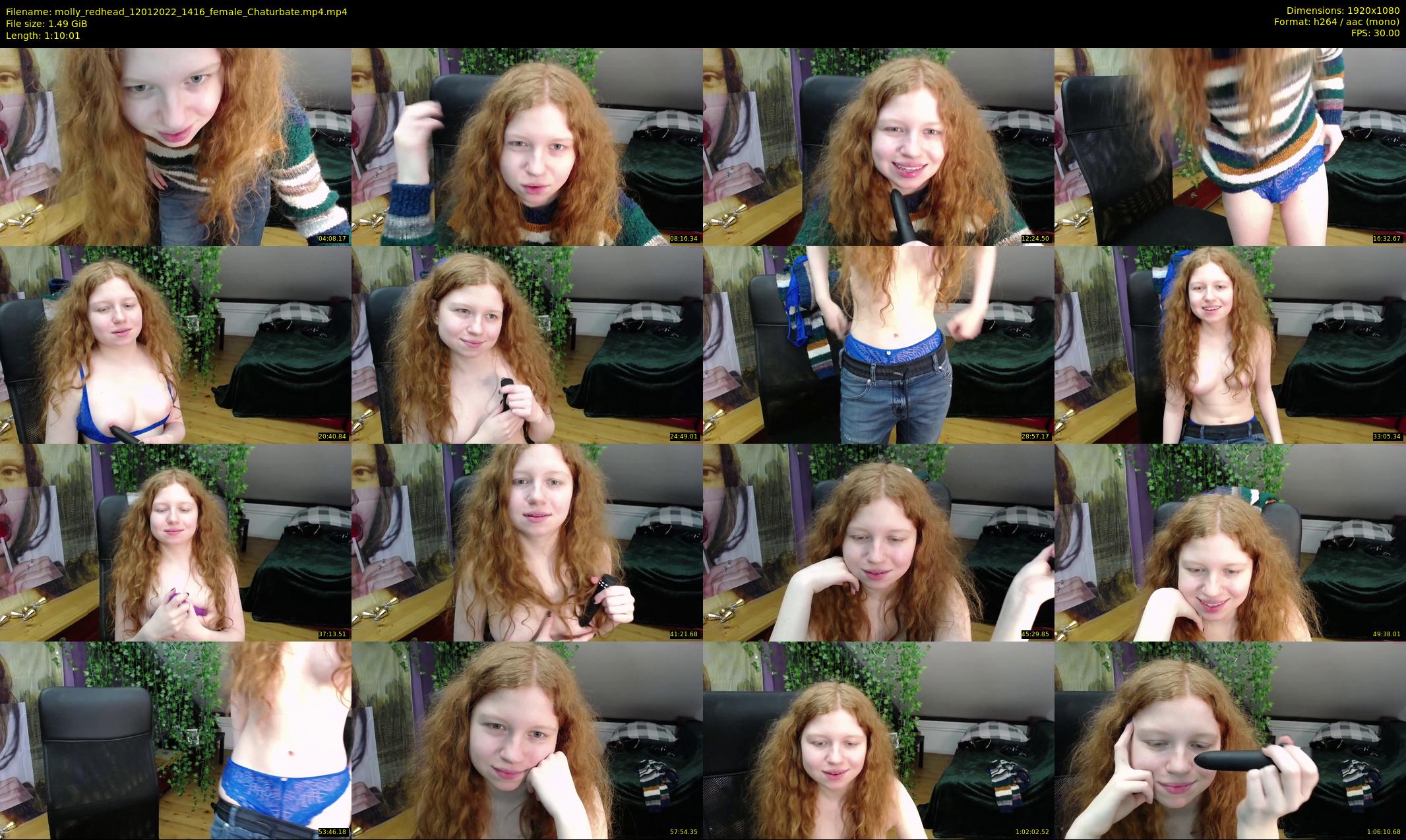 molly_redhead — 71 minute Chaturbate female cam show recording, 1080p, Jan 12, 2022