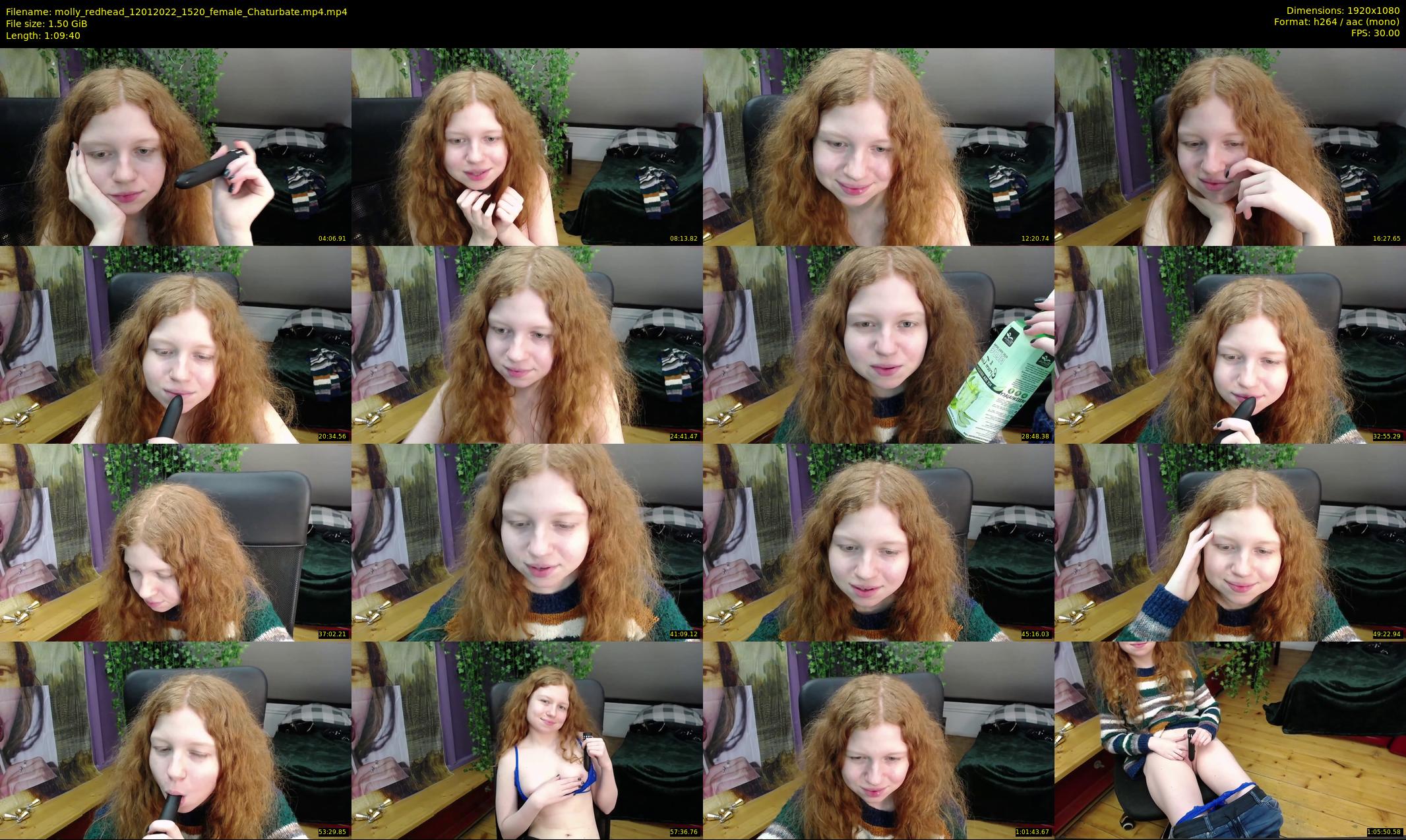 molly_redhead — 70 minute Chaturbate female cam show recording, 1080p, Jan 12, 2022